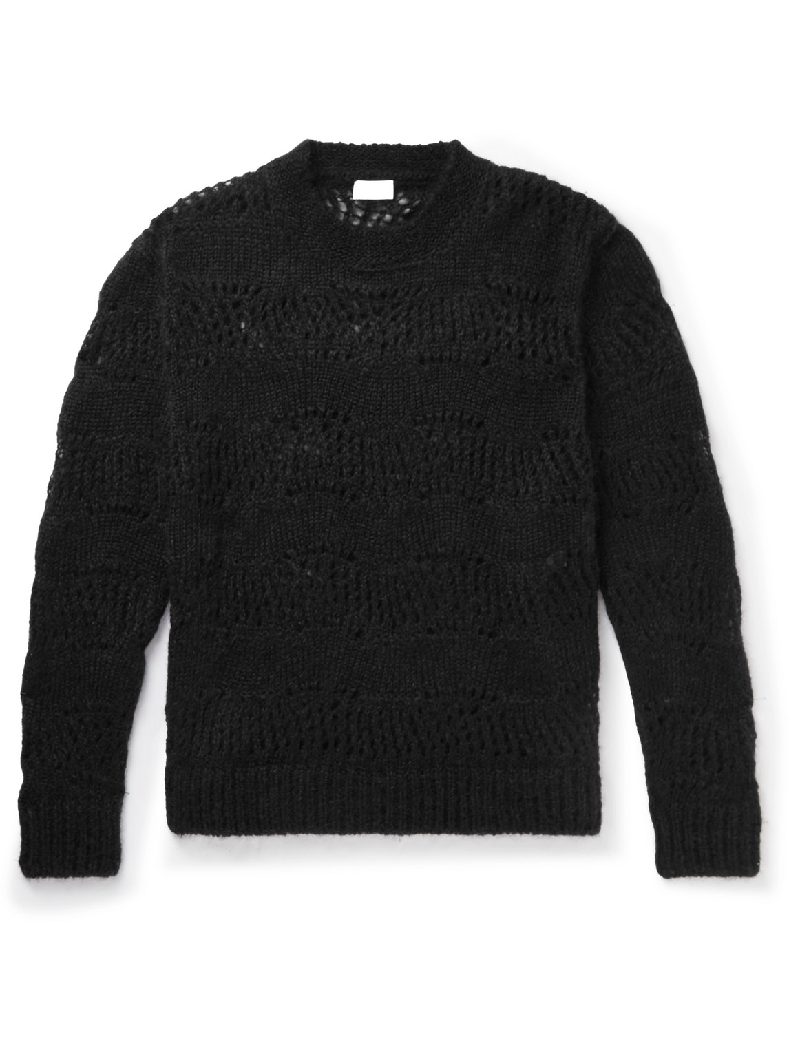 Saint Laurent Open-knit Mohair-blend Sweater In Unknown