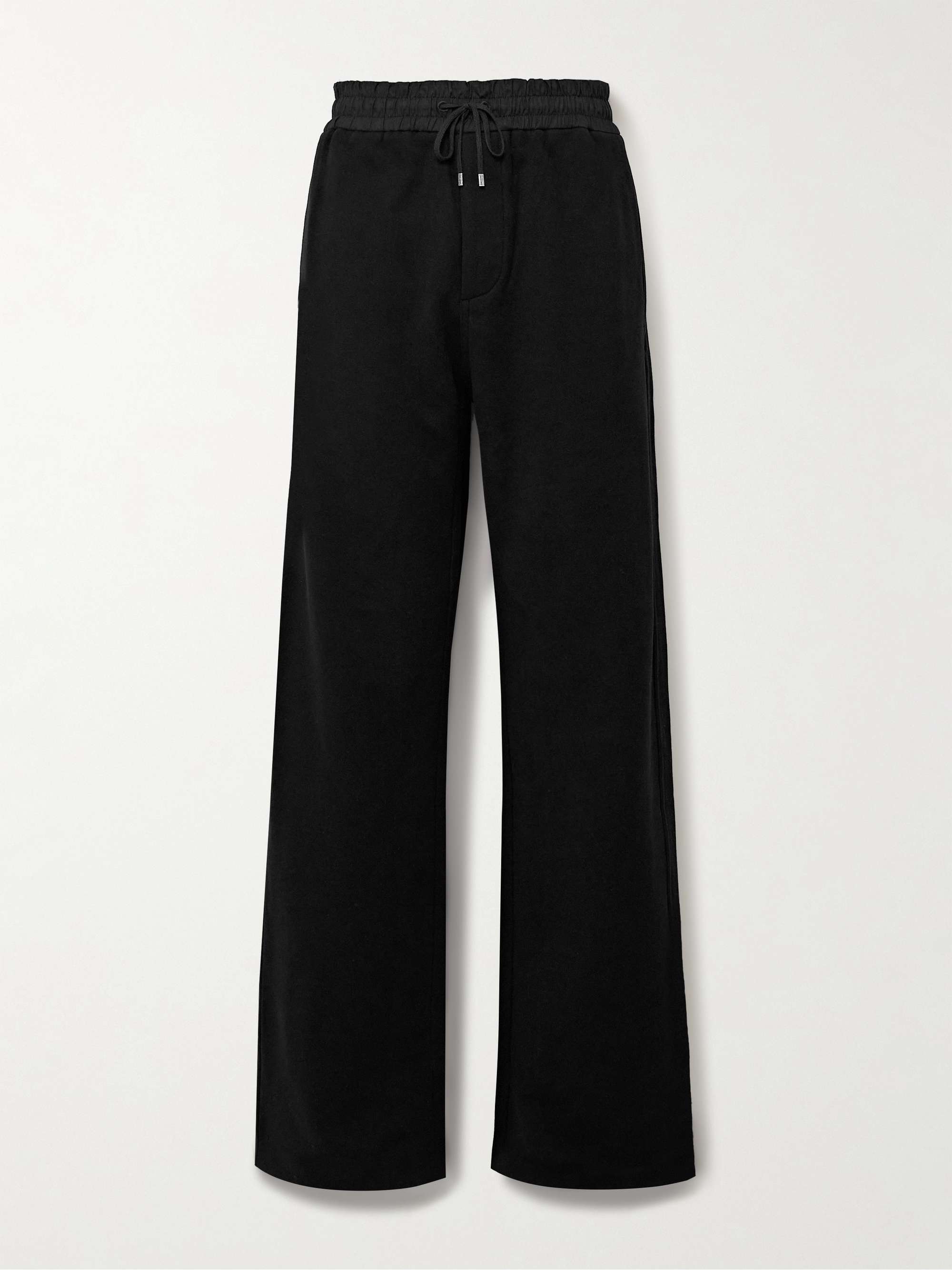 SAINT LAURENT Wide-Leg Cotton-Jersey Sweatpants for Men