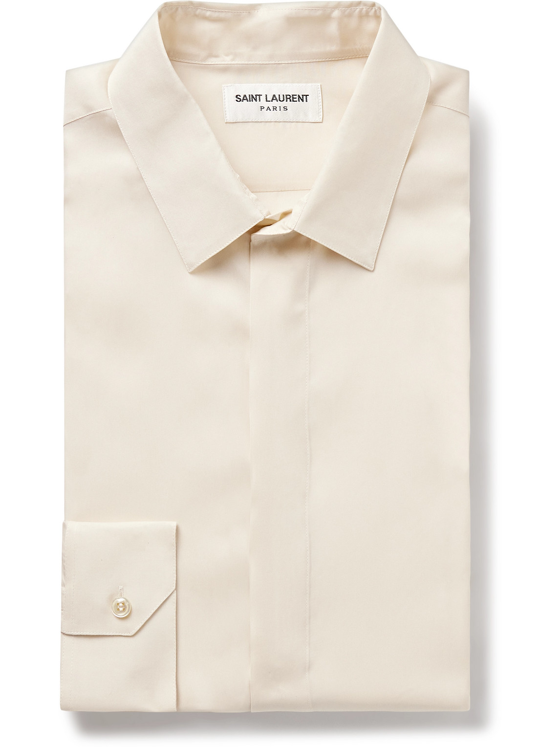 Saint Laurent Striped Shirt In White