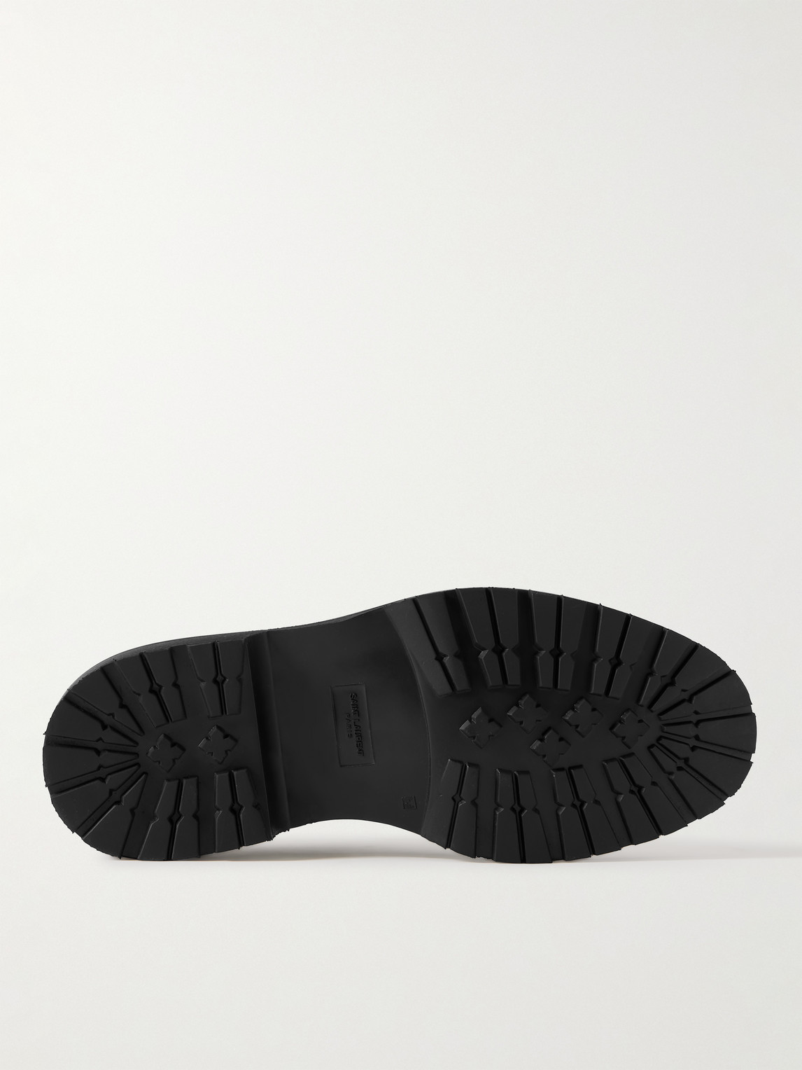 Shop Saint Laurent Army Leather Derby Shoes In Black