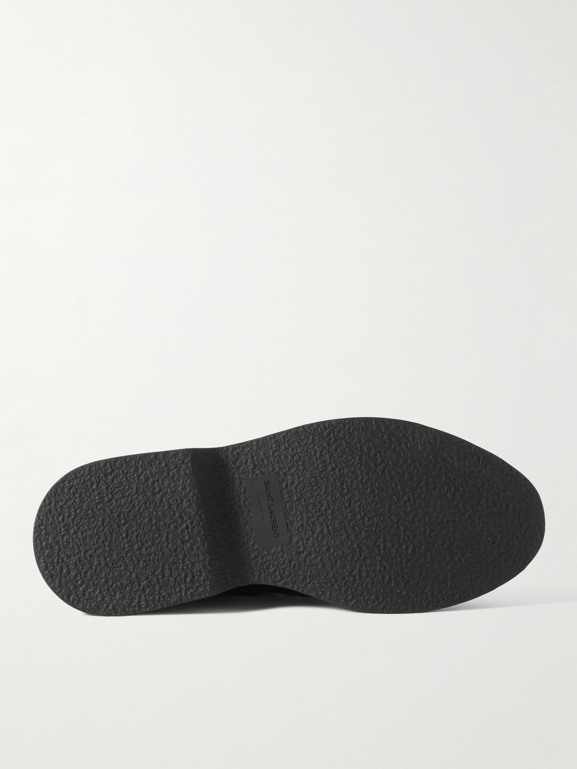 Shop Saint Laurent Teddy Polished-leather Monk-strap Boots In Black