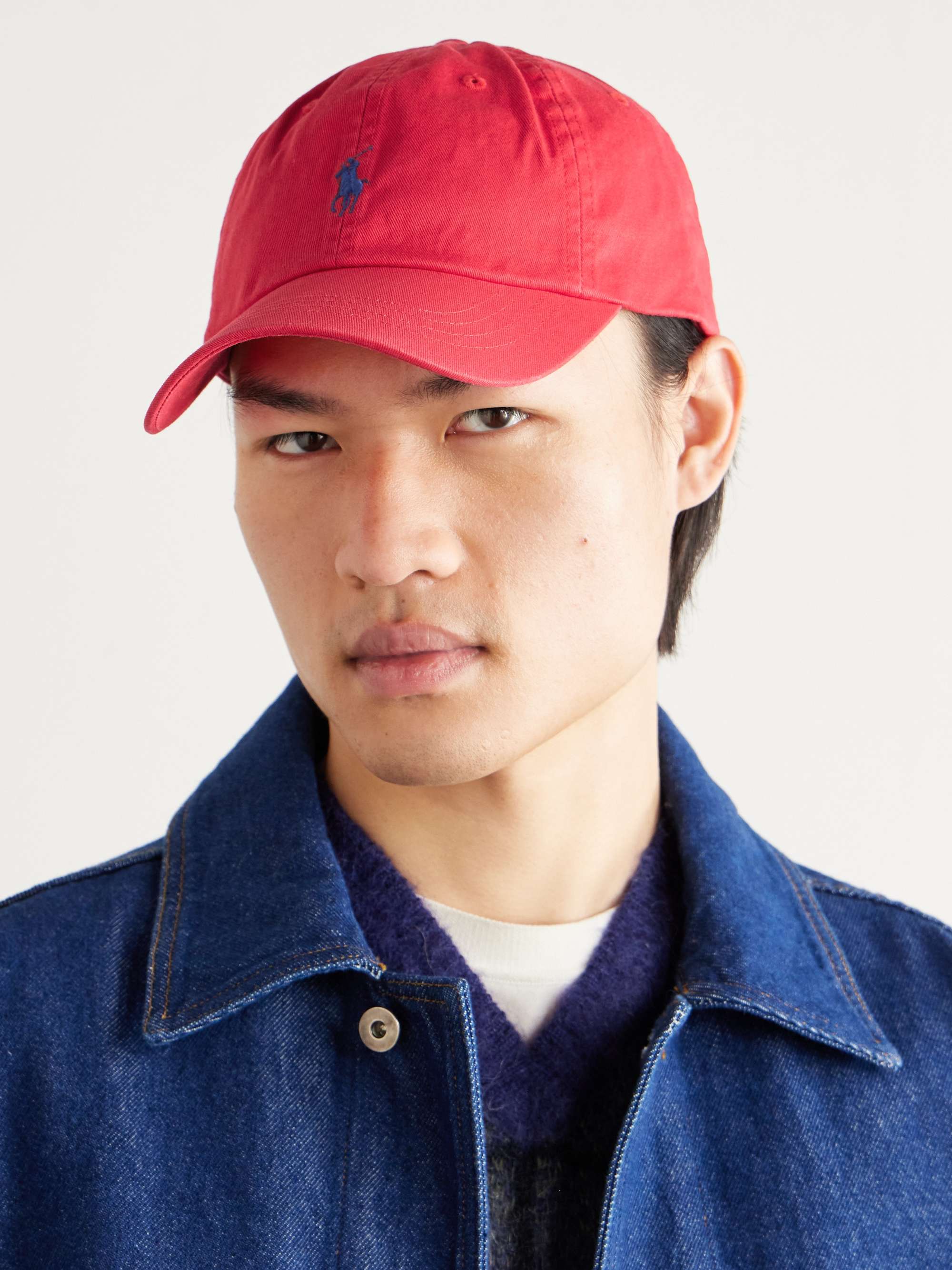 POLO RALPH LAUREN Logo-Embroidered Cotton-Twill Baseball Cap for Men ...