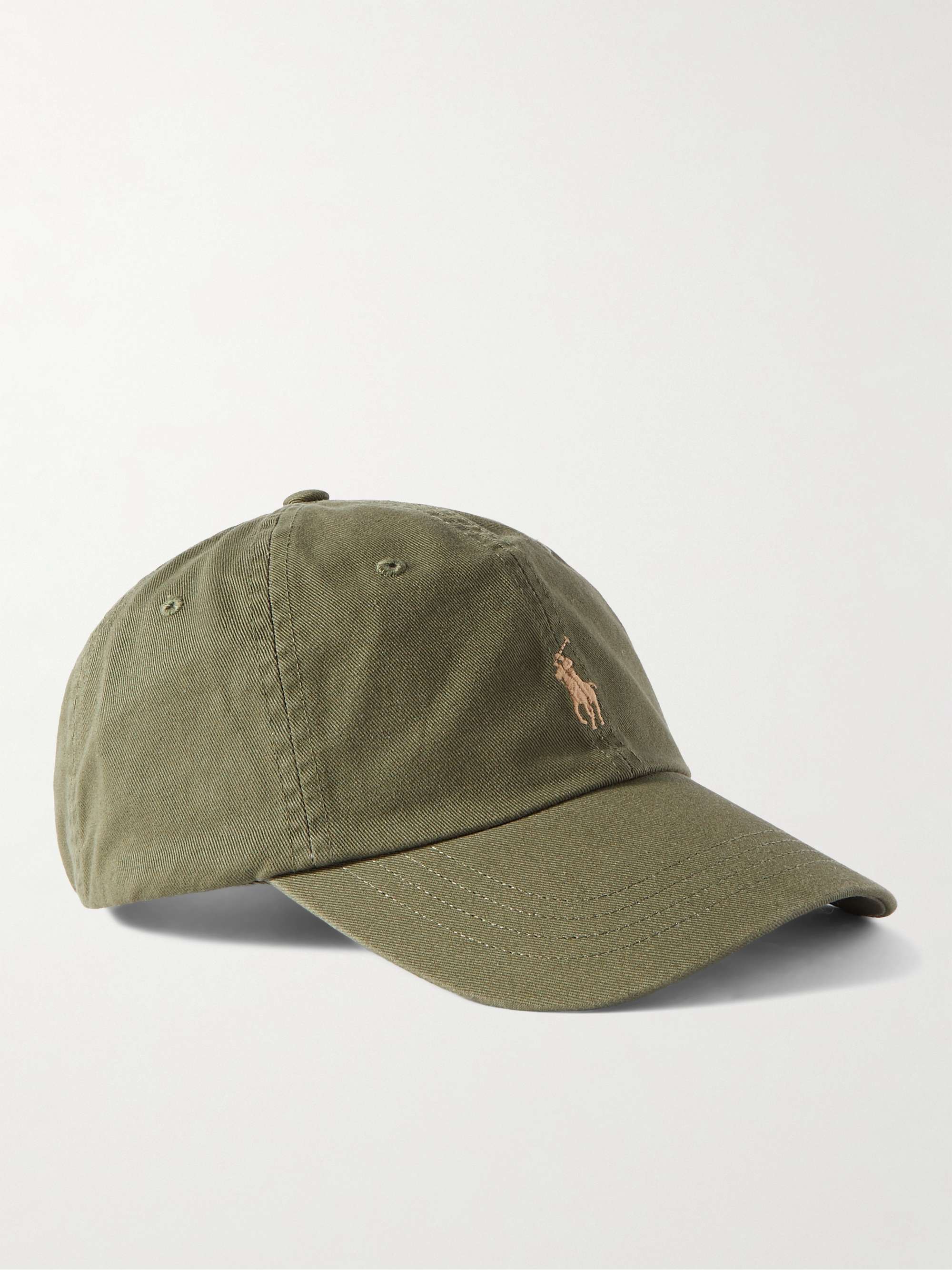 Givenchy logo-embroidered Cotton Baseball Cap - Men - Green Hats