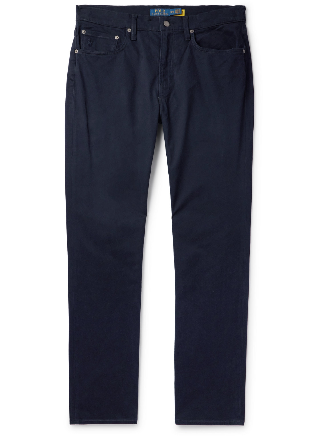 Polo Ralph Lauren Sullivan Slim-fit Straight-leg Cotton-blend Twill Trousers In Blue
