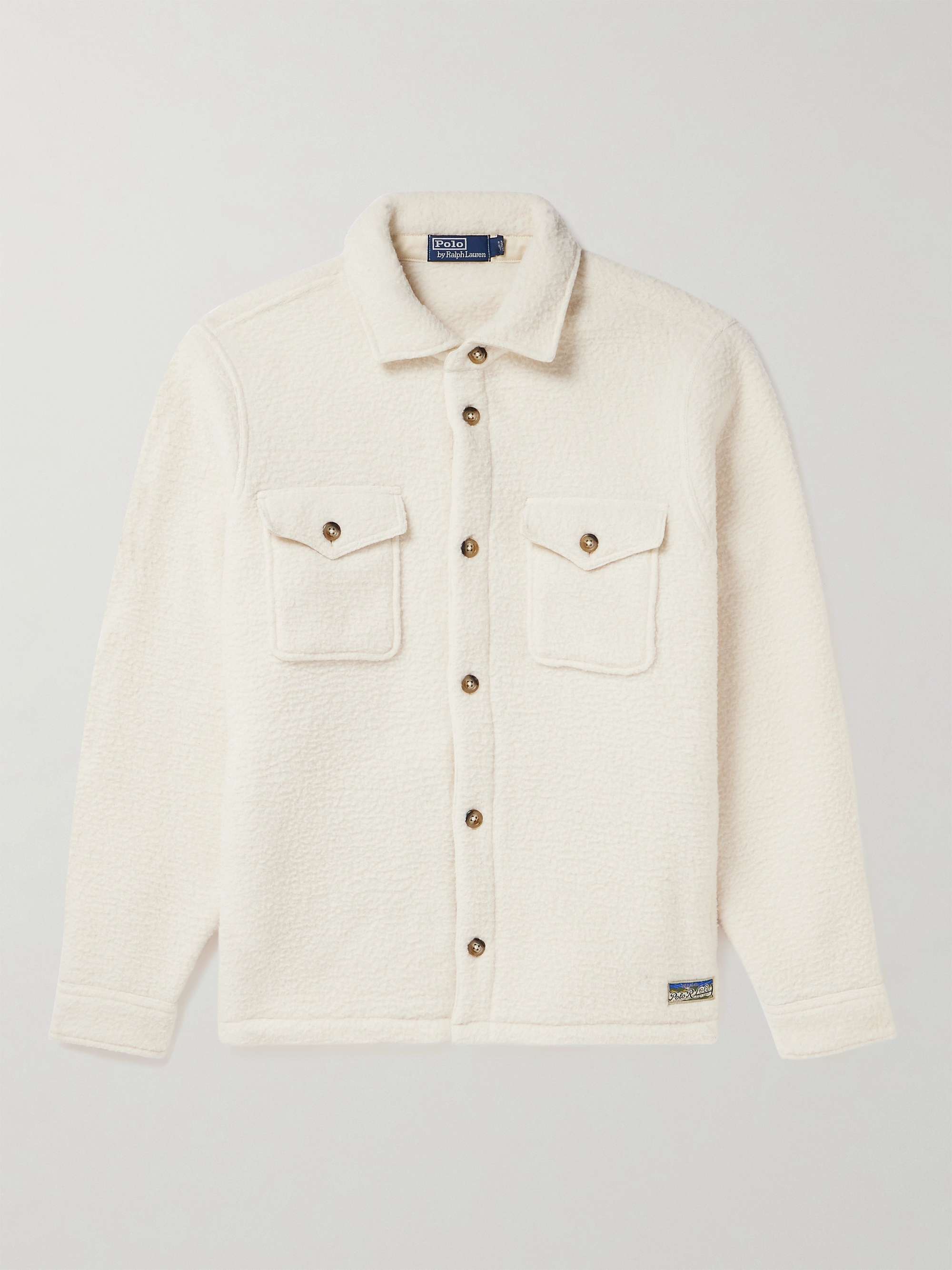 Cotton-Blend Fleece Overshirt