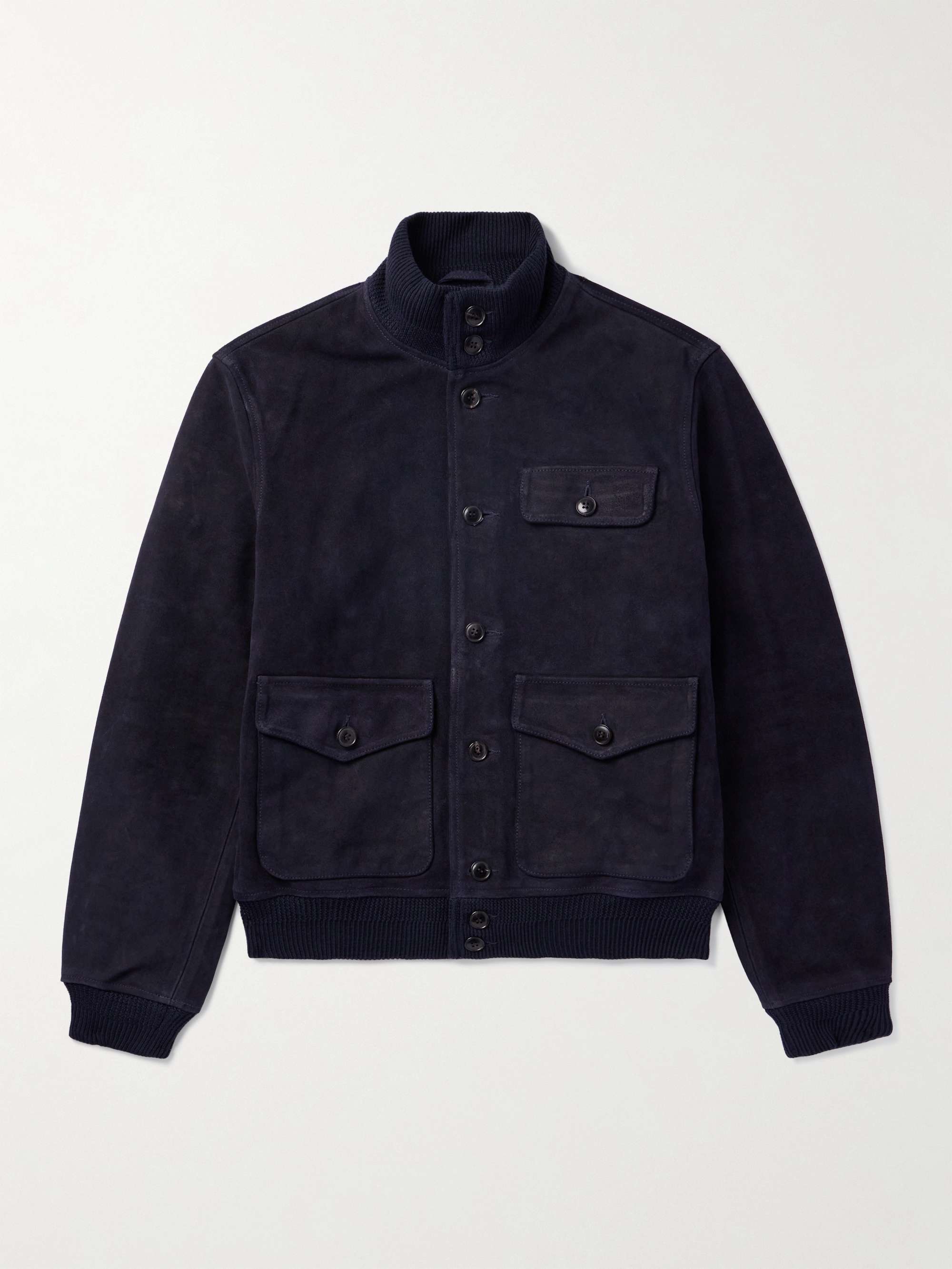 POLO RALPH LAUREN Suede Bomber Jacket for Men | MR PORTER