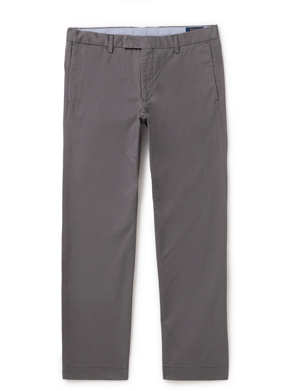 Polo Ralph Lauren Slim-fit Cotton-blend Twill Chinos In Gray