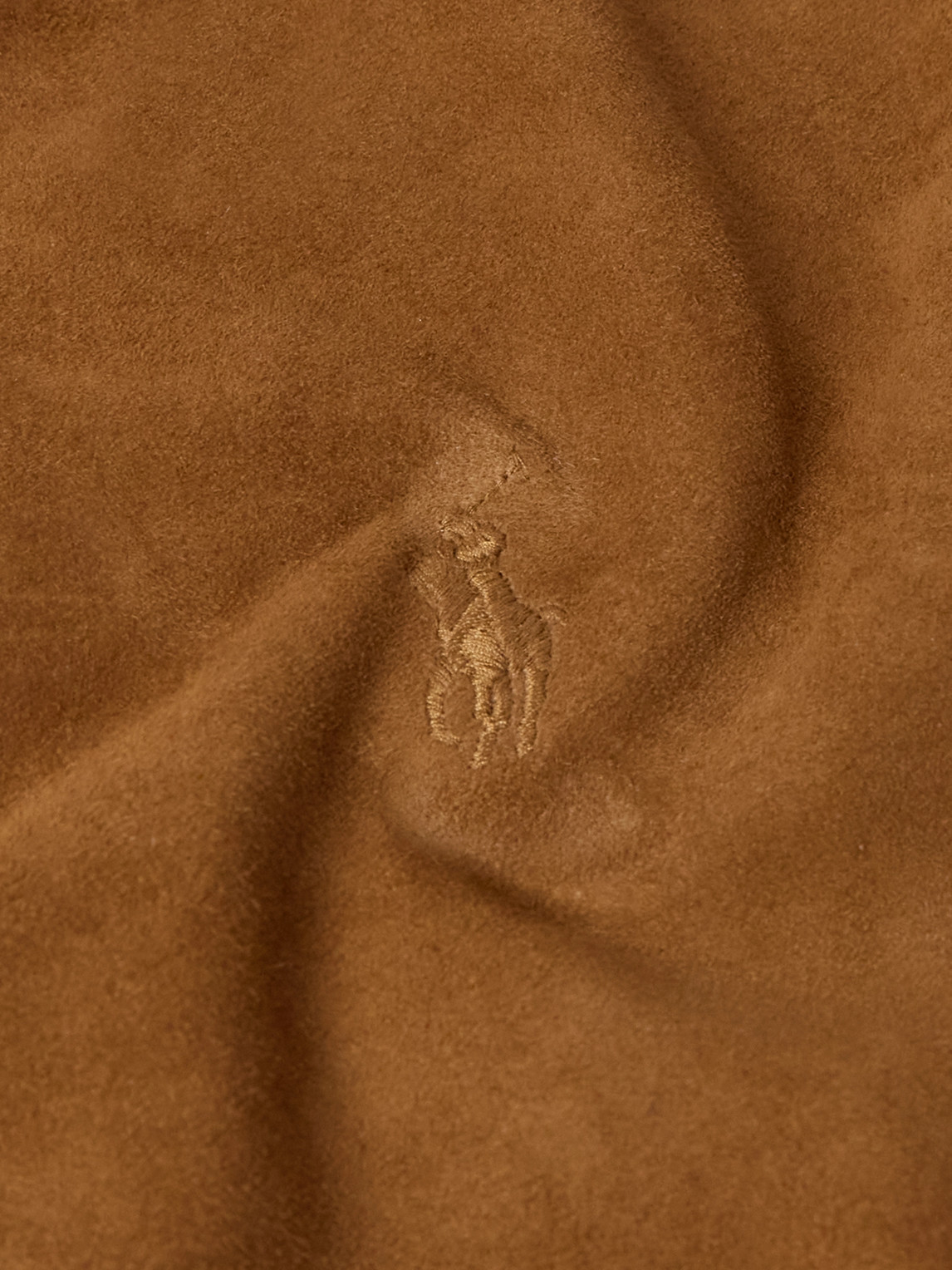 Shop Polo Ralph Lauren Reversible Suede And Taffeta Hooded Jacket In Brown