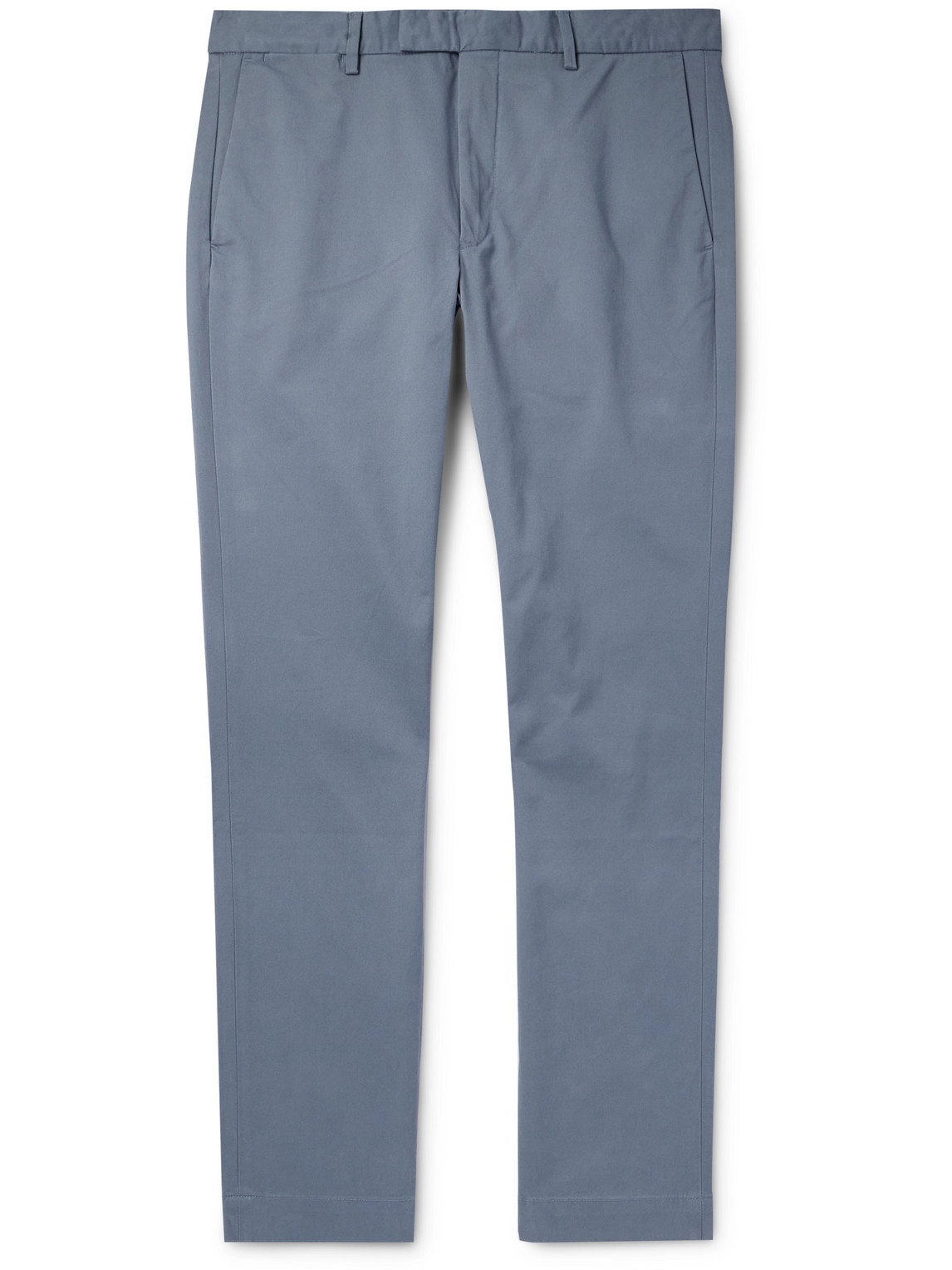 Polo Ralph Lauren Slim-fit Straight-leg Cotton-blend Twill Chinos In Blue