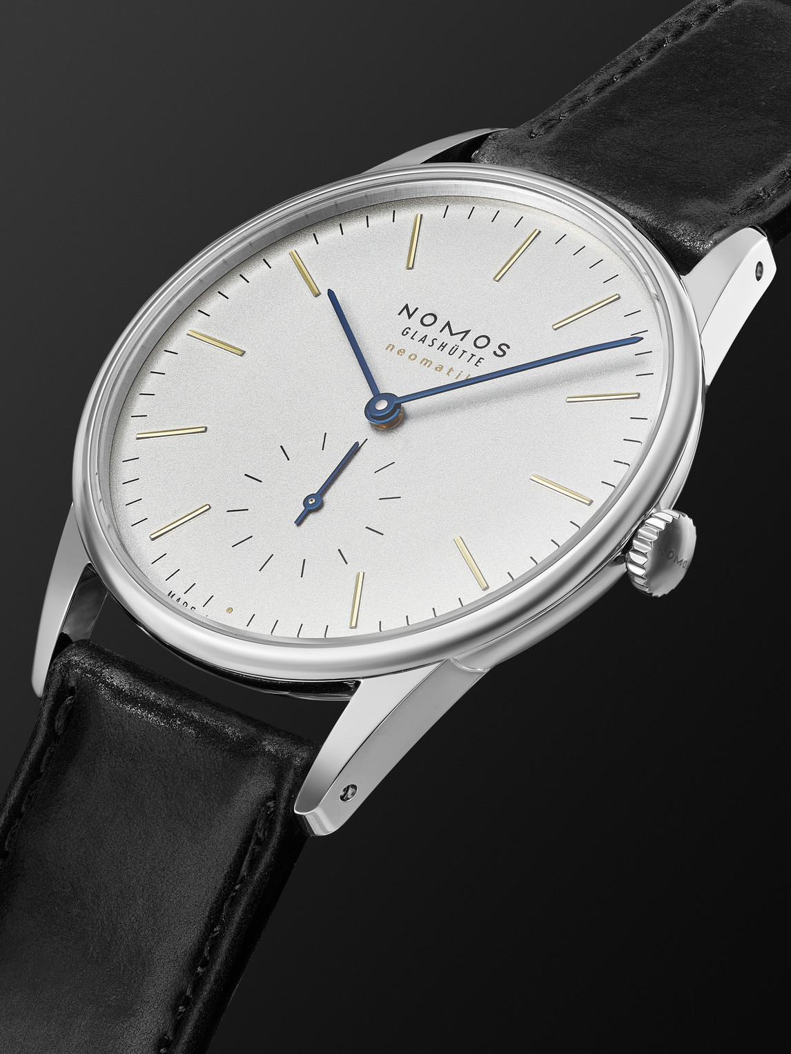  Nomos Glashütte - Orion Neomatik Automatic 38.5 Stainless Steel And Leather Watch, Ref. No. 345.s1 - Men - Silver 