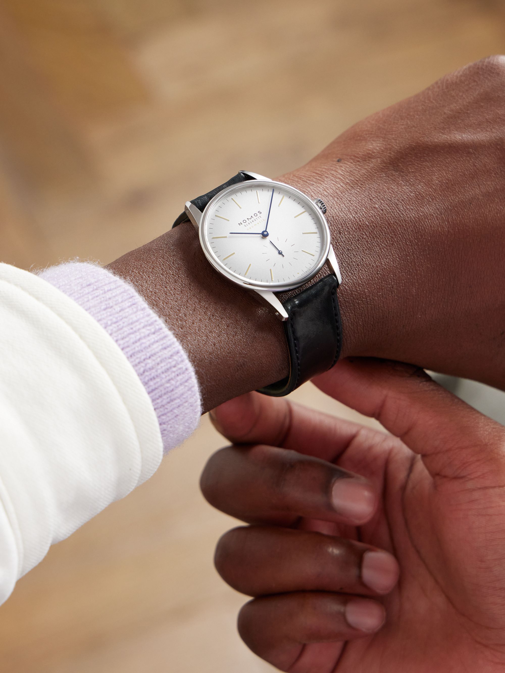 NOMOS GLASHUTTE Orion Neomatik Automatic 38.5 Stainless Steel and Leather Watch Ref. No. 345.S1 for Men MR PORTER