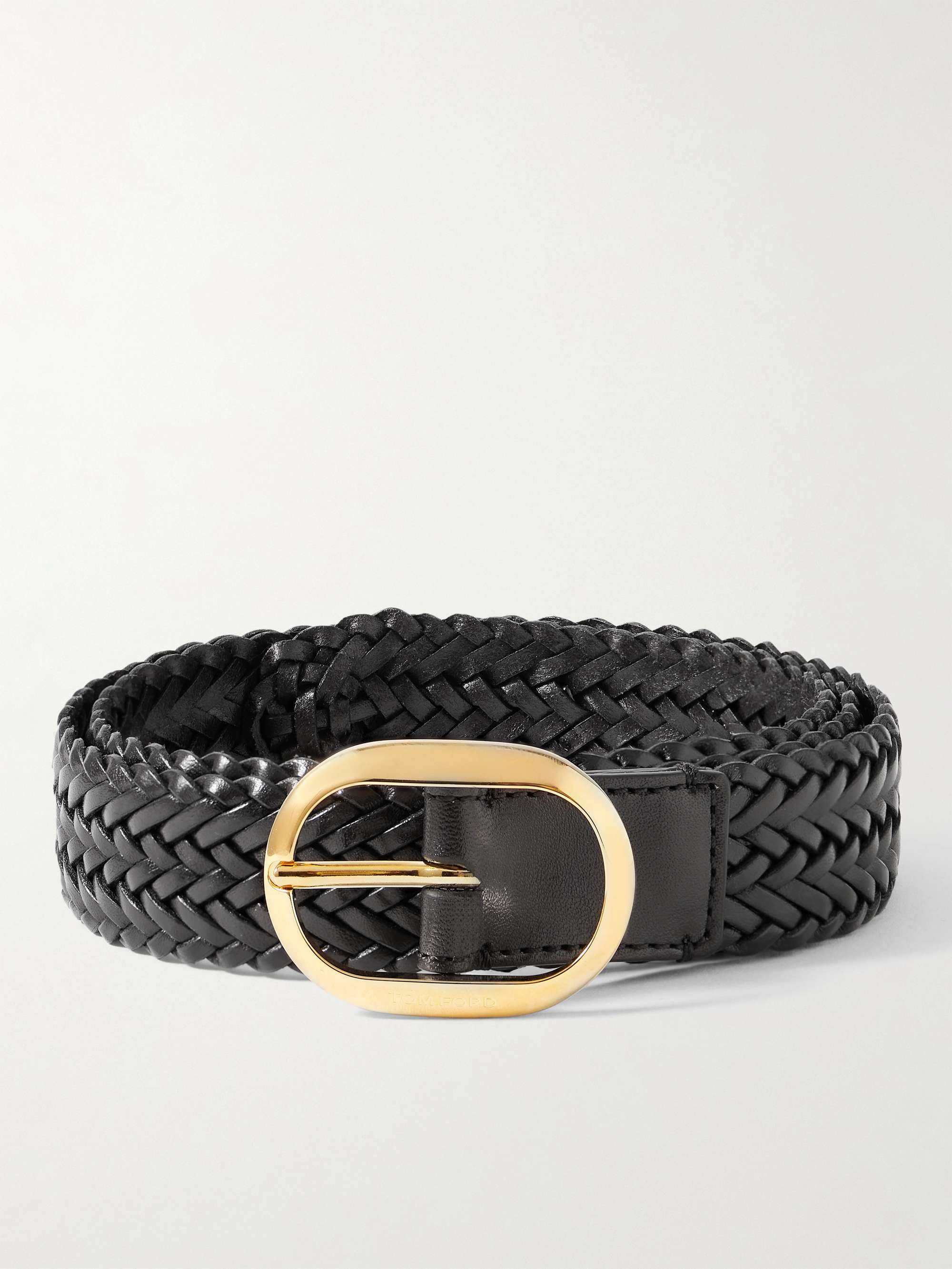 TOM FORD 3cm Woven Leather Belt for Men | MR PORTER