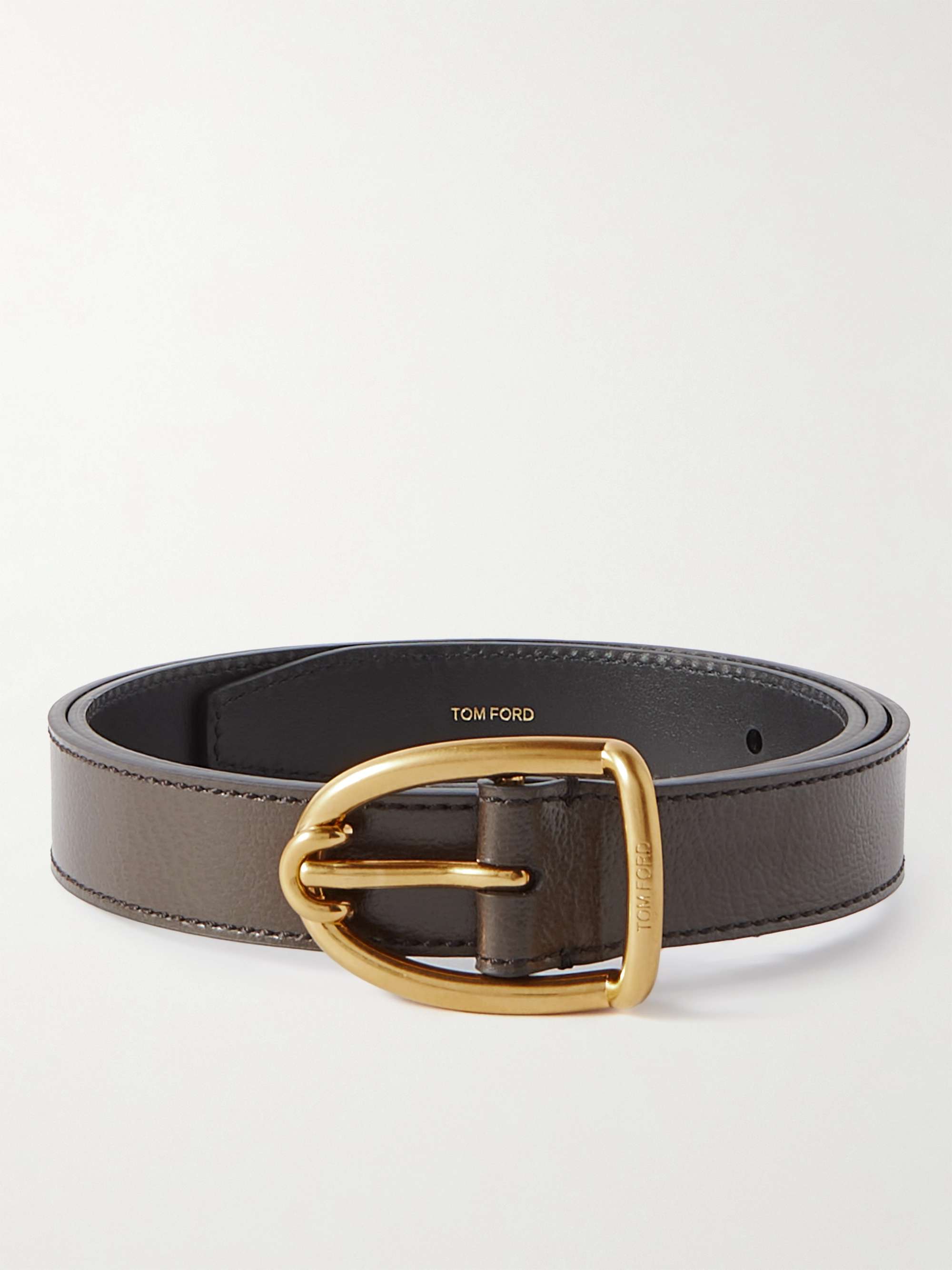 4cm Full-Grain Leather Belt