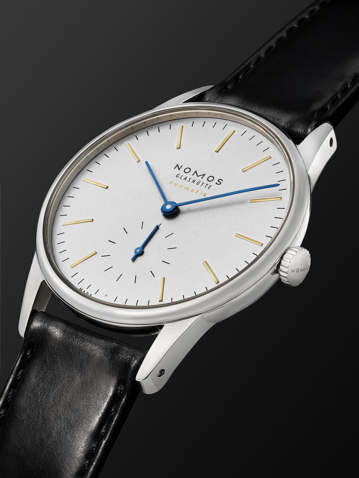  Nomos Glashütte - Orion Neomatik Limited Edition Automatic 36.4mm Stainless Steel And Leather Watch, Ref. No. 395.s1 - Men - White 