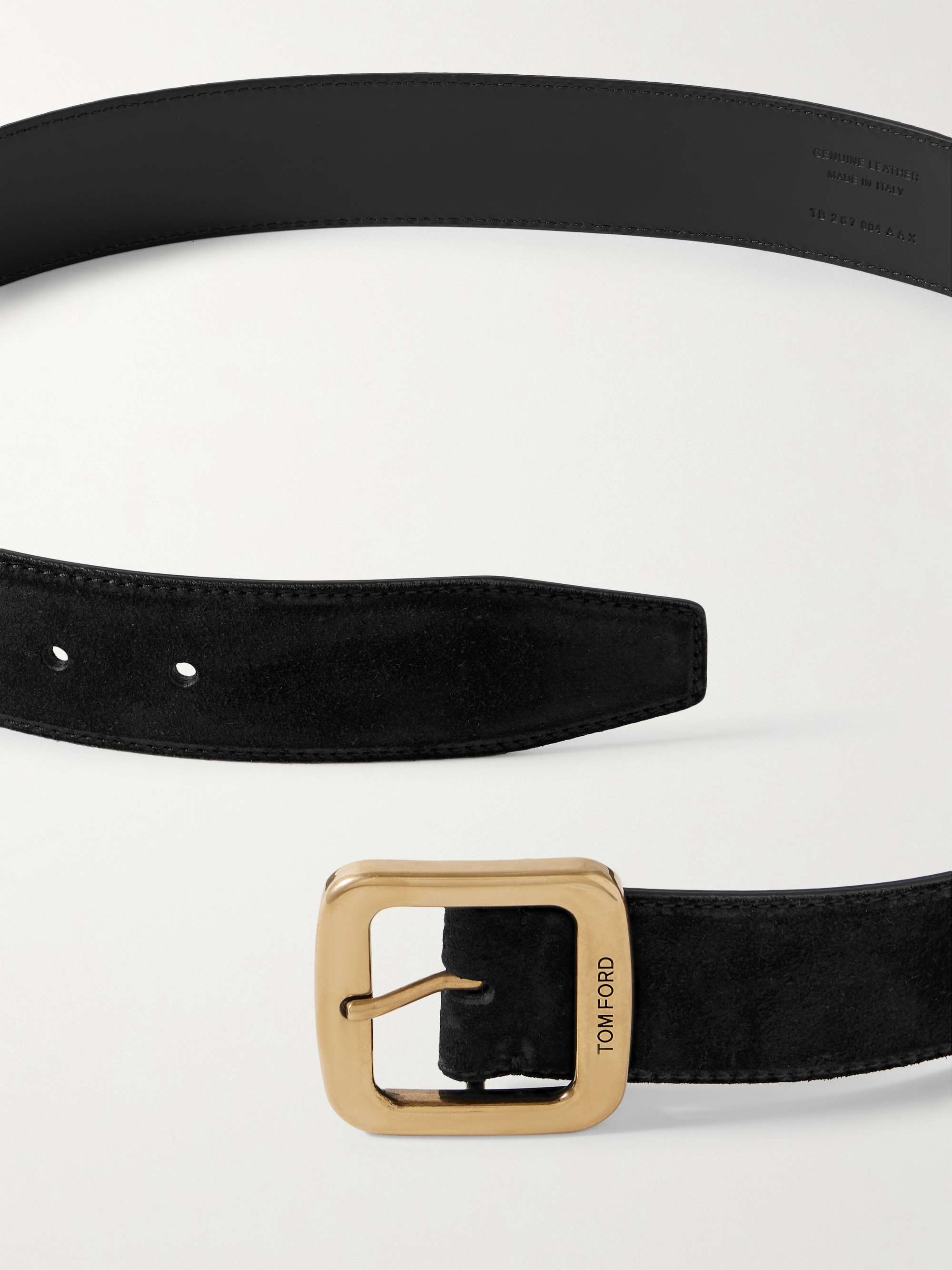 TOM FORD 4cm Suede Belt