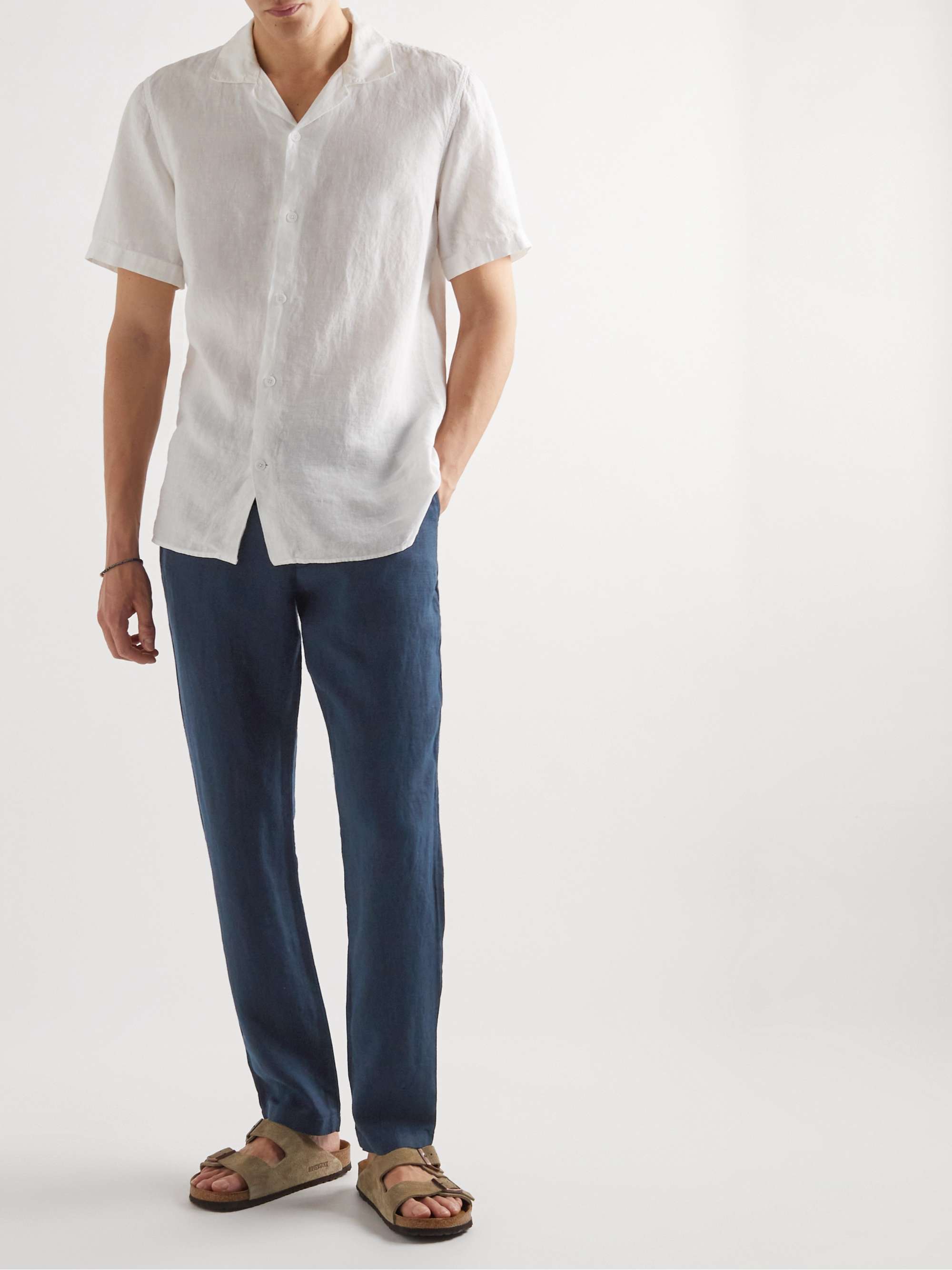 NN07 Karl Tapered Linen Chinos