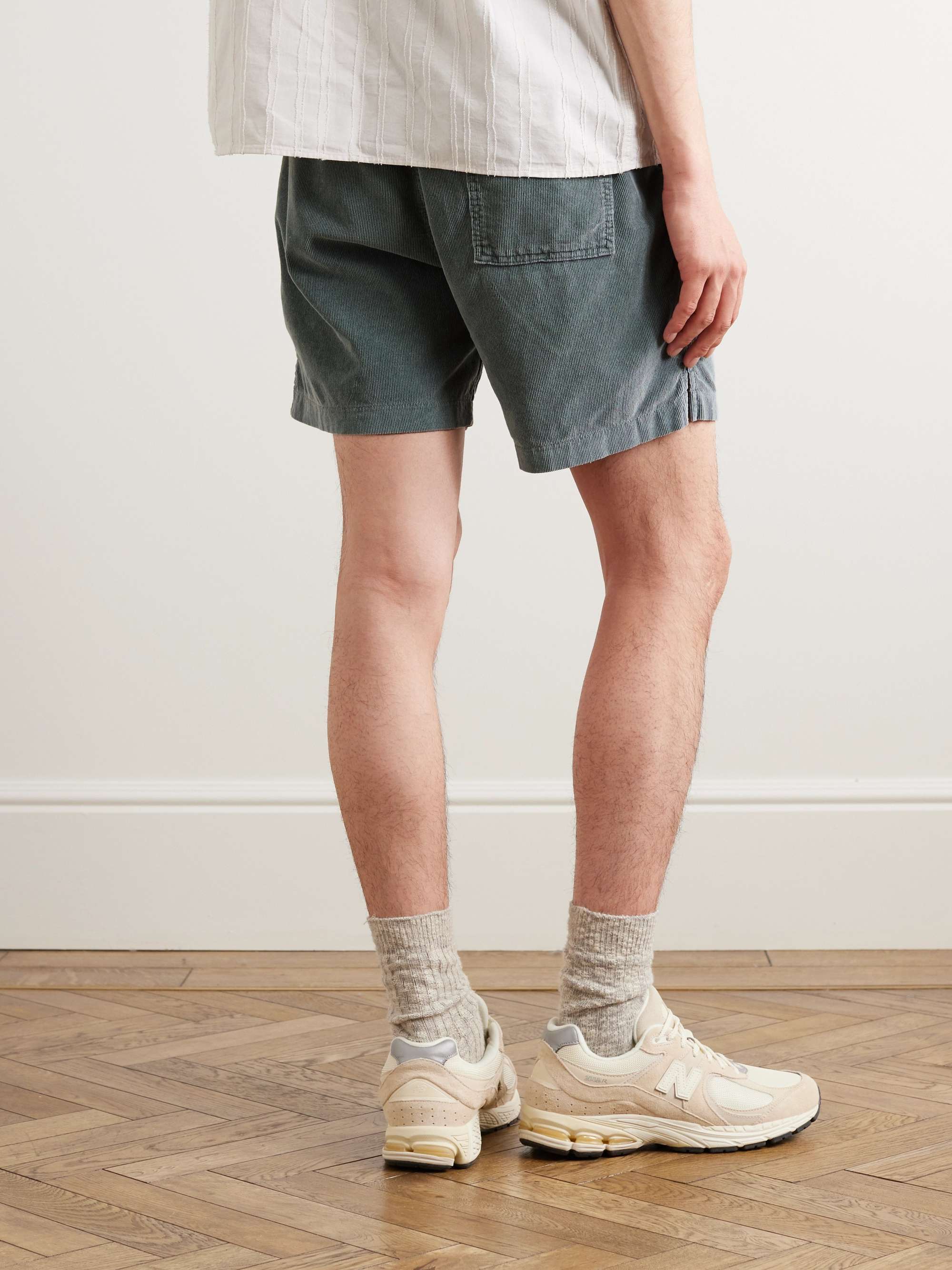 SAVE KHAKI UNITED Easy Cotton-Corduroy Drawstring Shorts