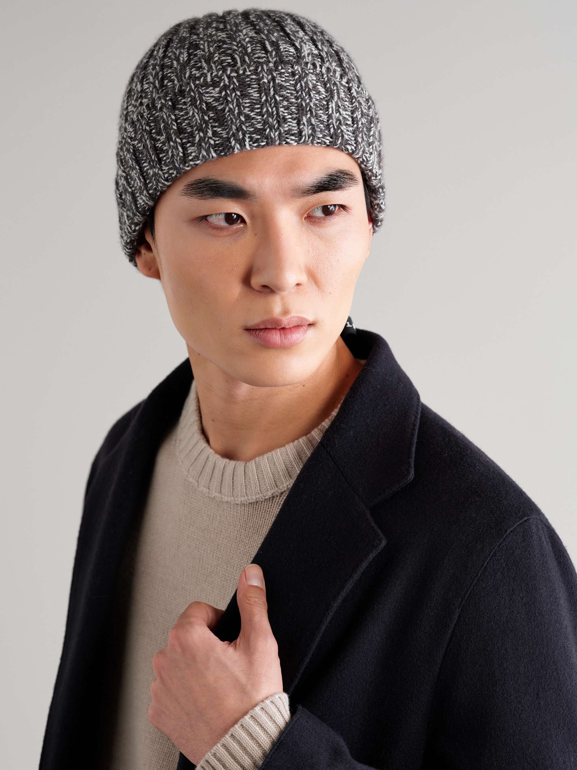 Brunello Cucinelli Men's Brown Cashmere Beanie | L by Mitchell Stores