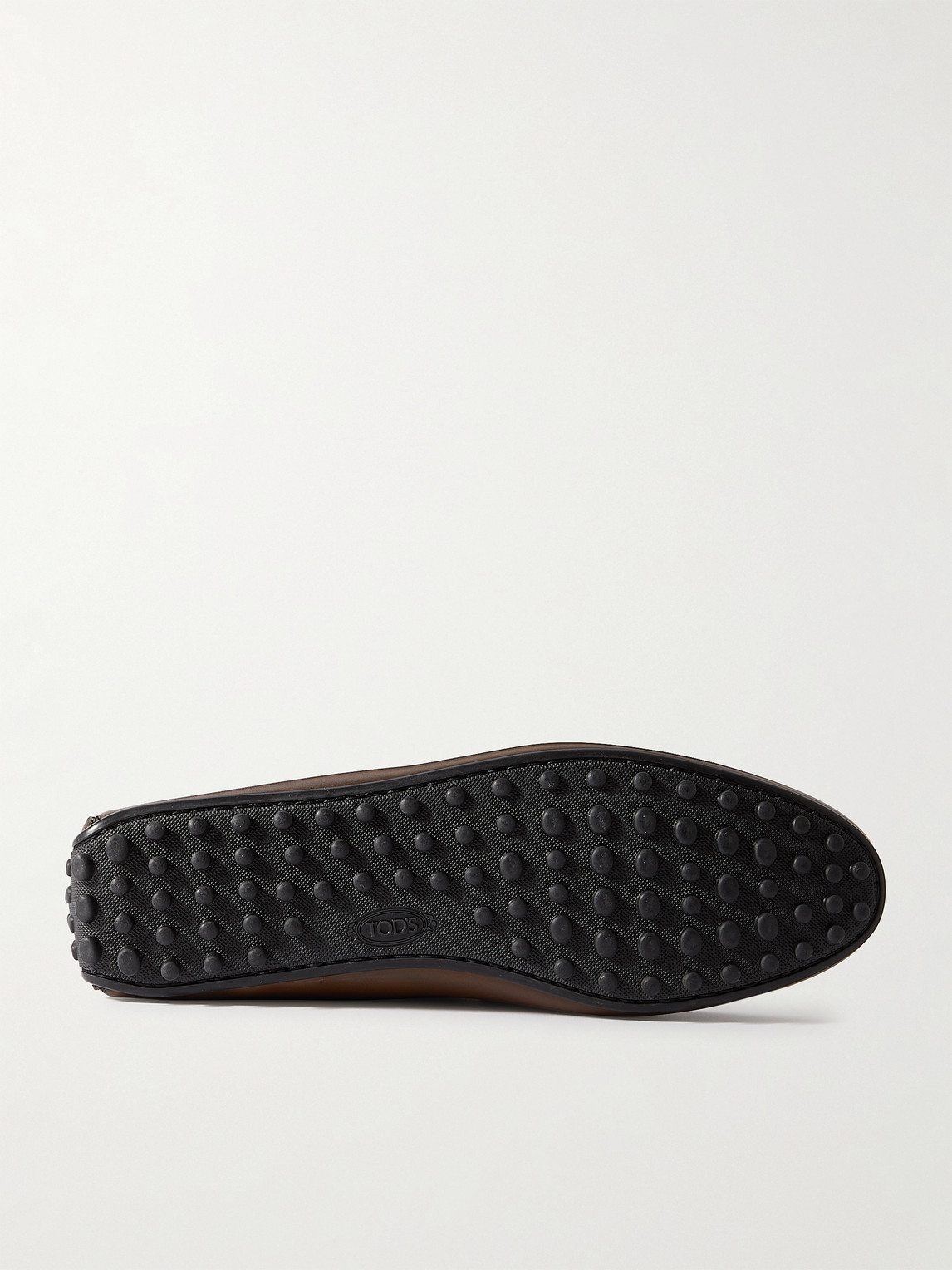 Tod's City Gommini Leather Drivers In Brown