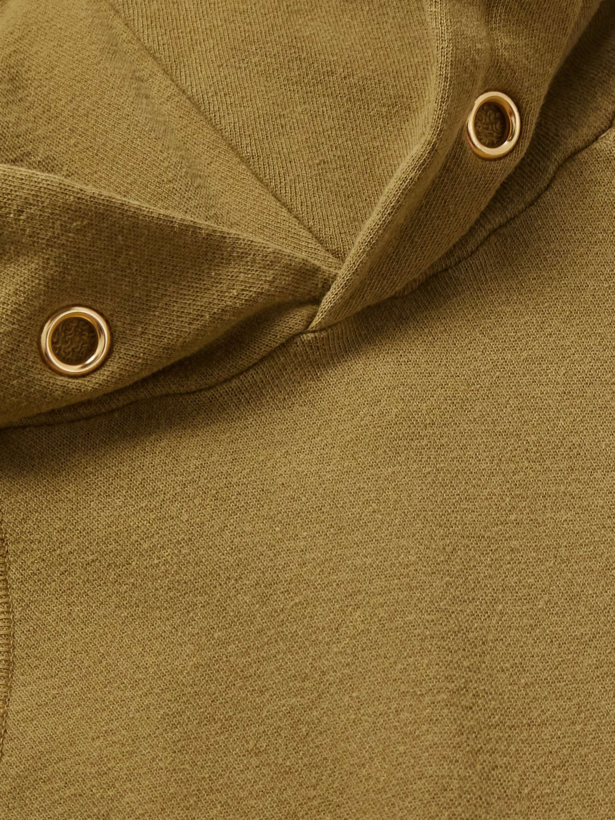 LES TIEN Garment-Dyed Cotton-Jersey Hoodie for Men | MR PORTER