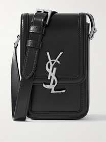 Solferino Mini Box Leather Shoulder Bag - Dark Mandarin
