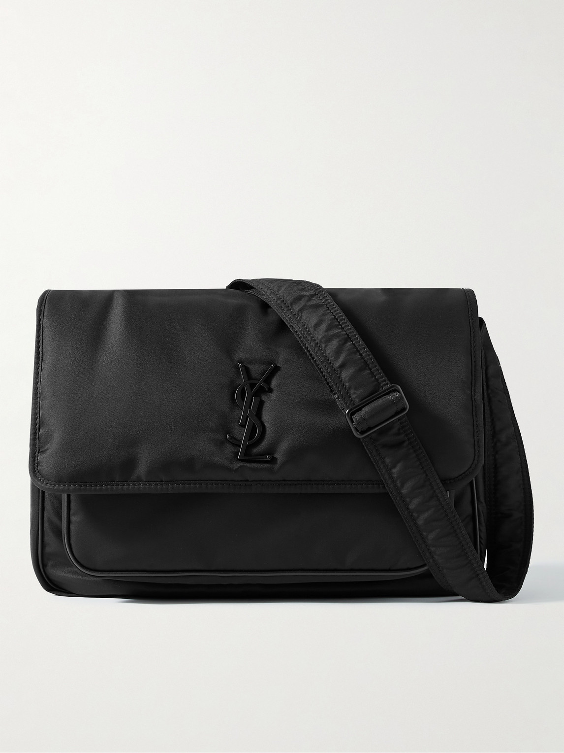 Saint Laurent Niki Leather-Trimmed Nylon Messenger Bag - Men