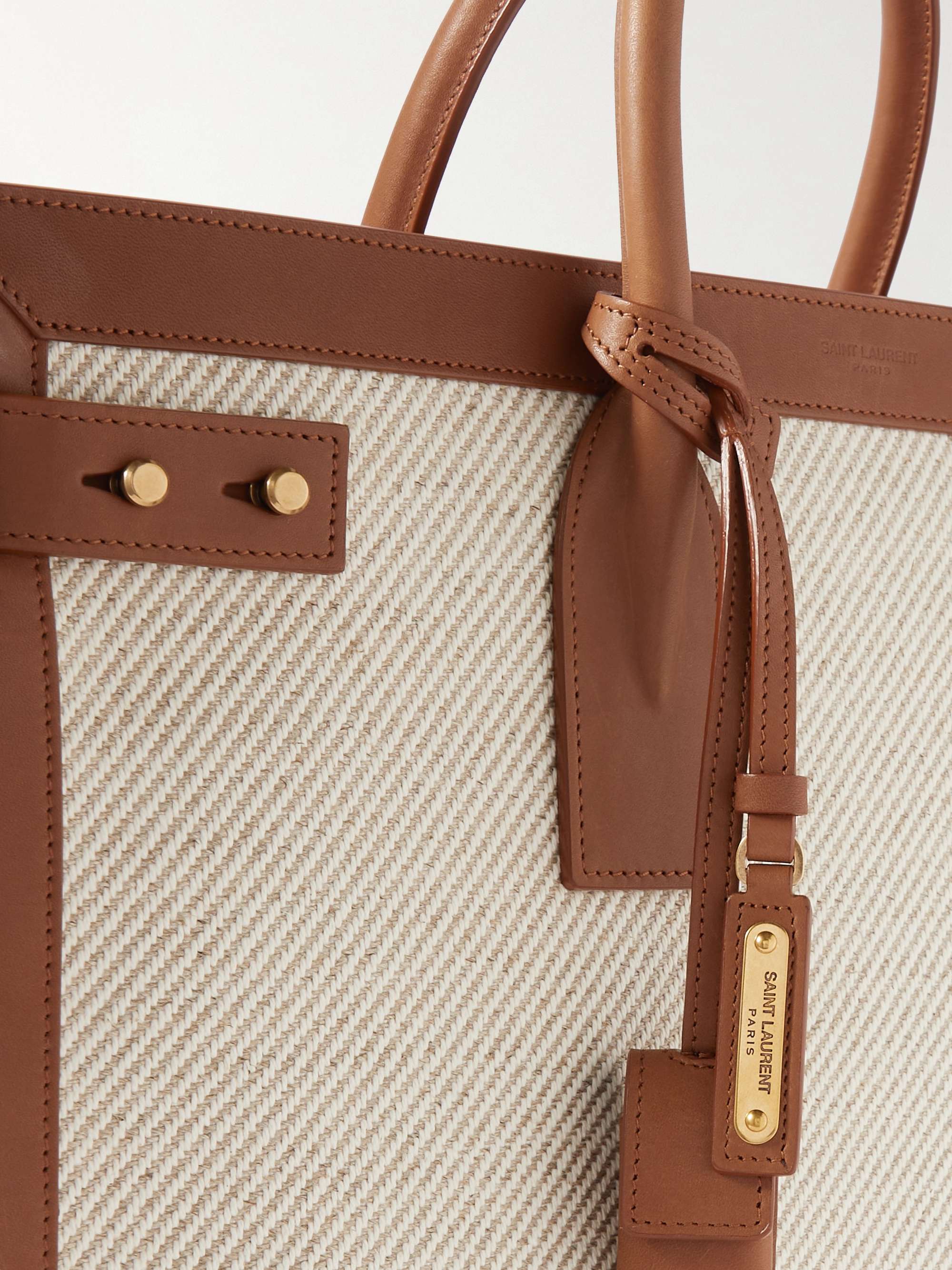 Saint laurent canvas handbags deals