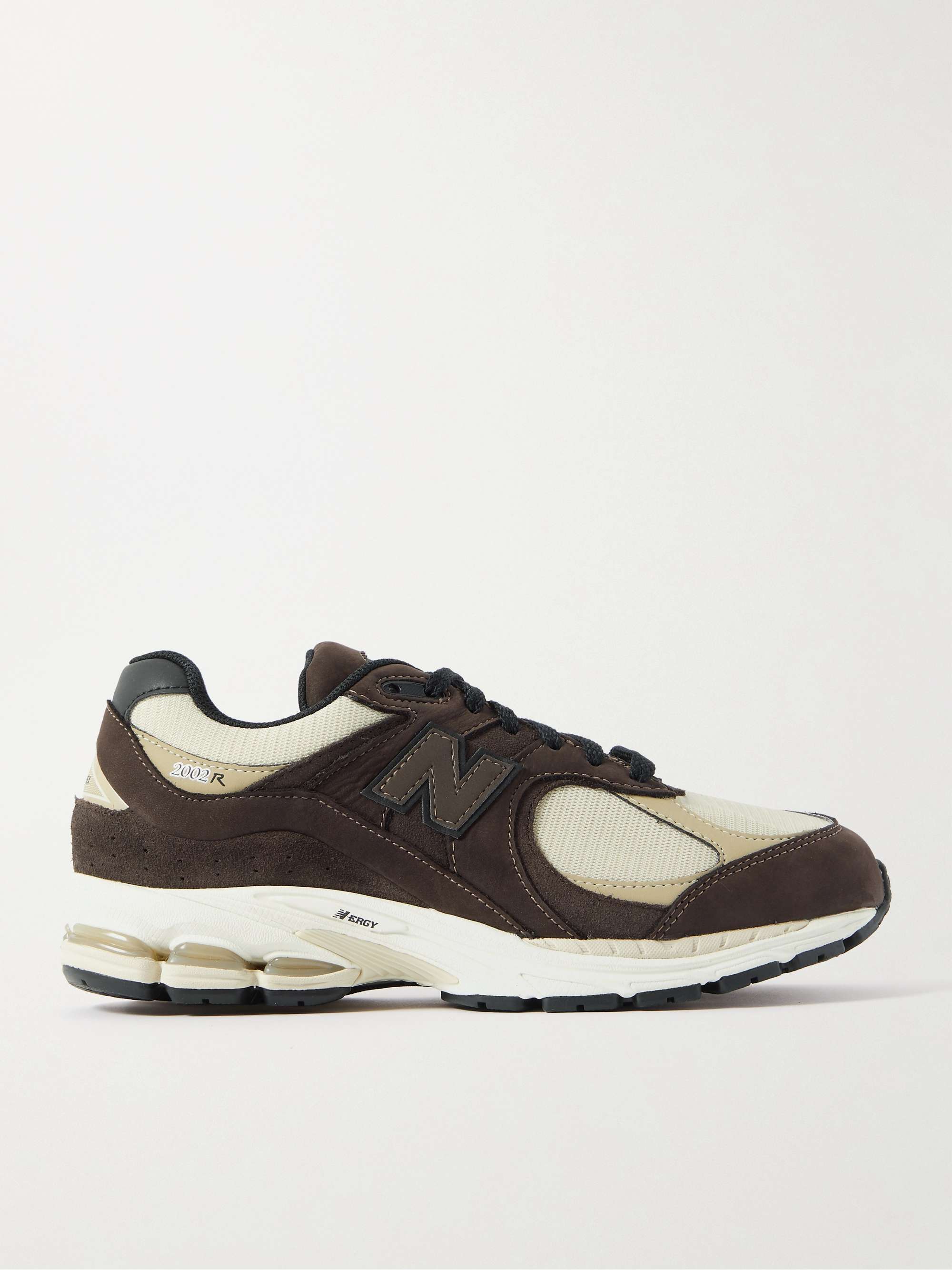 NEW BALANCE 2002R Leather-Trimmed Suede and GORE-TEX® Mesh Sneakers