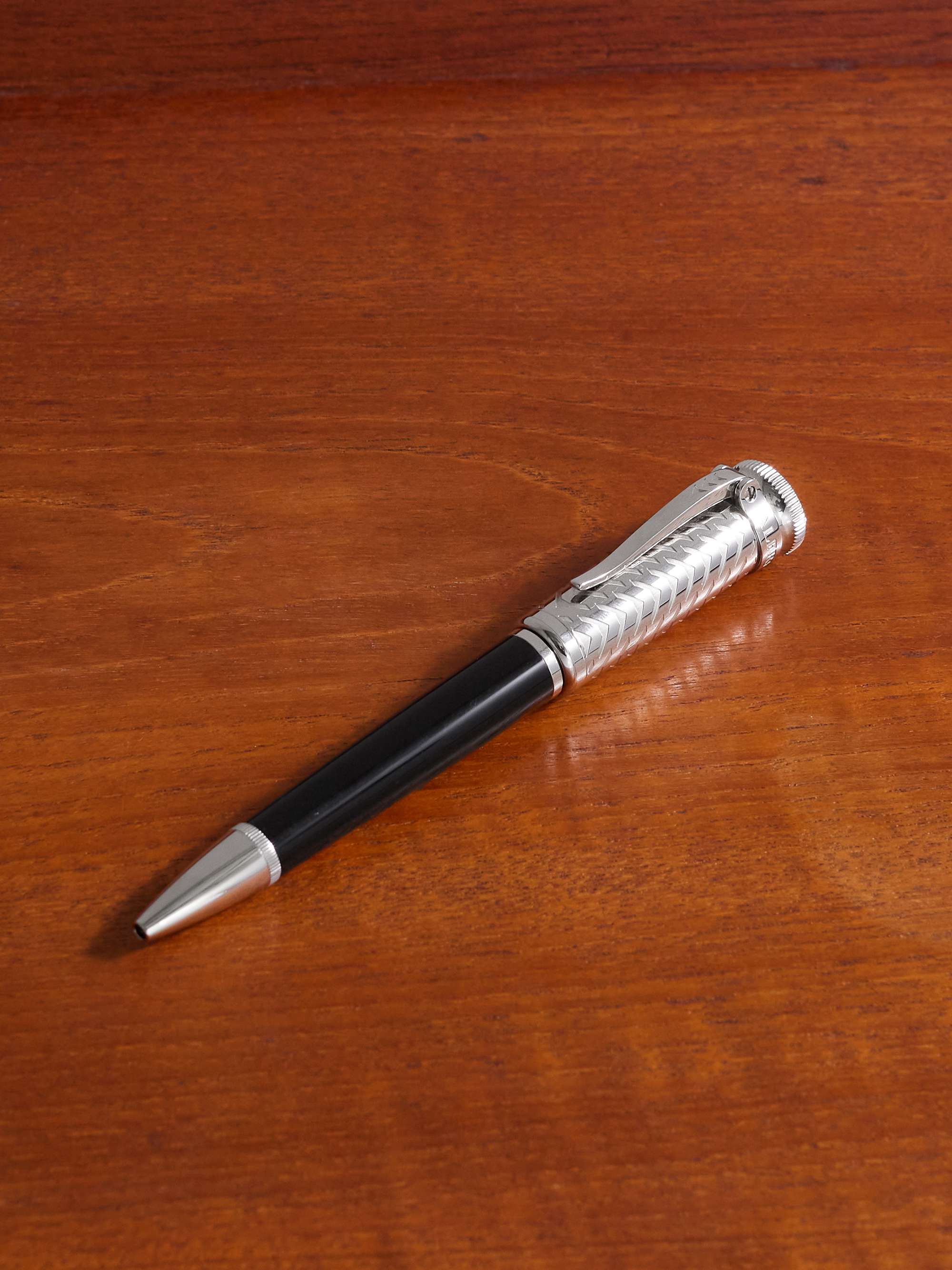 DUNHILL Sentryman Resin and Silver Tone Ballpoint Pen for Men MR