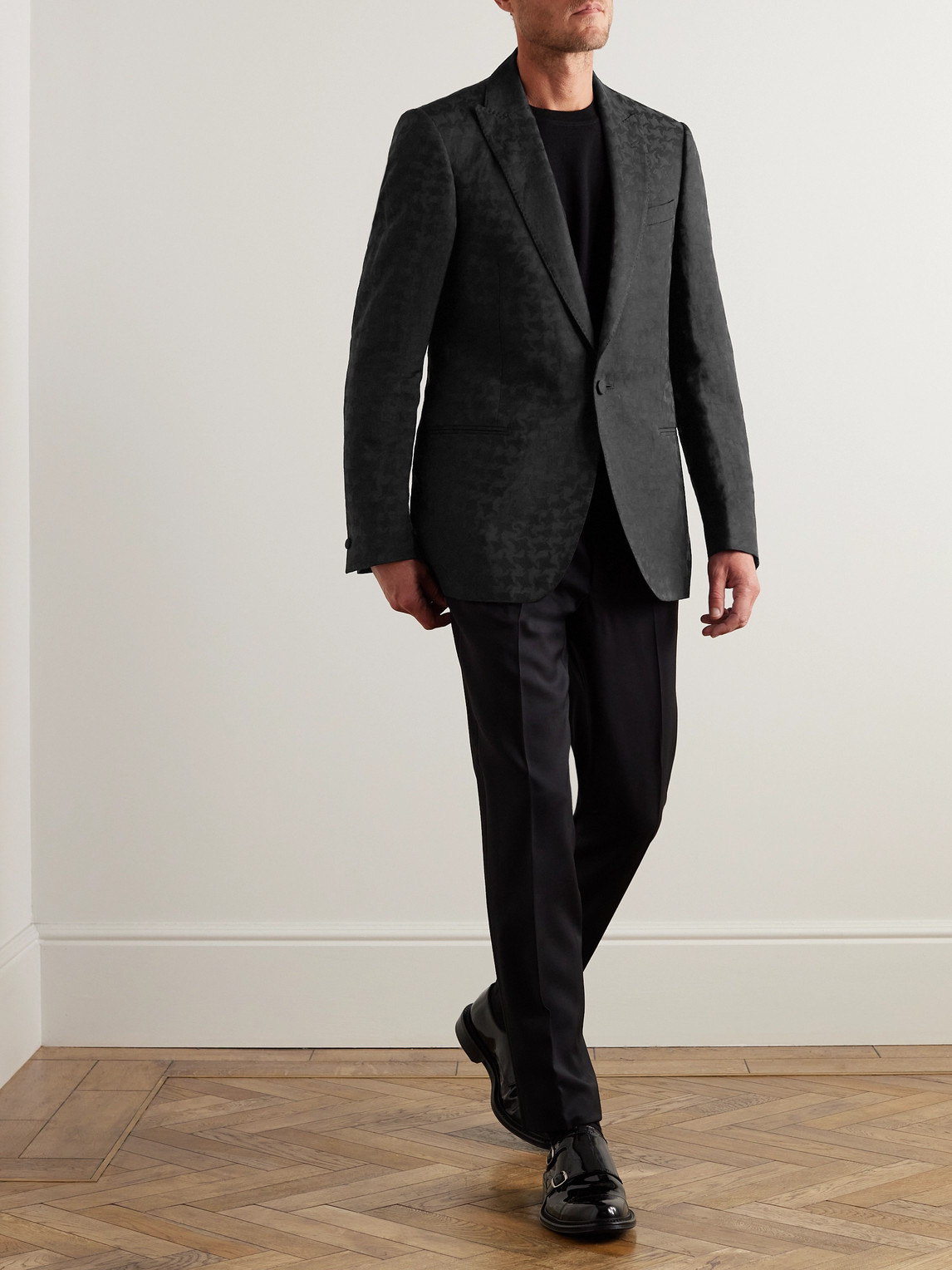 Houndstooth Jacquard Blazer — 2