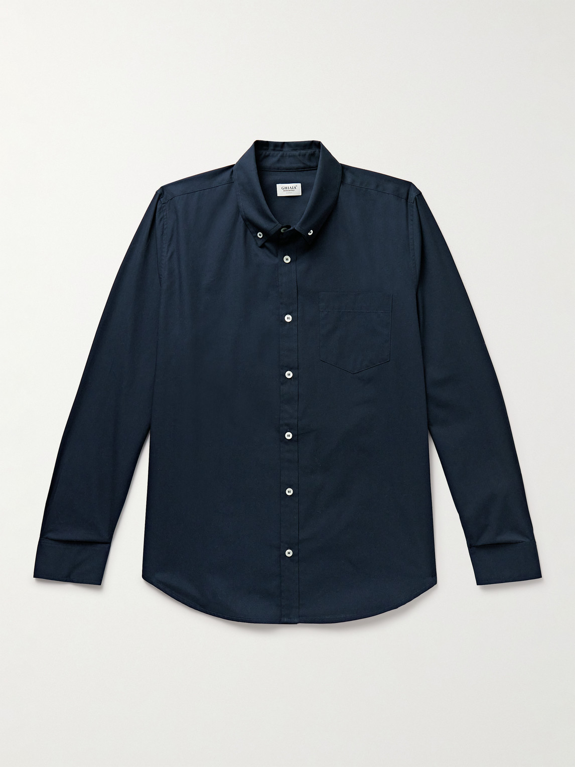 Ghiaia Cashmere Button-Down Collar Cotton-Poplin Shirt - Men