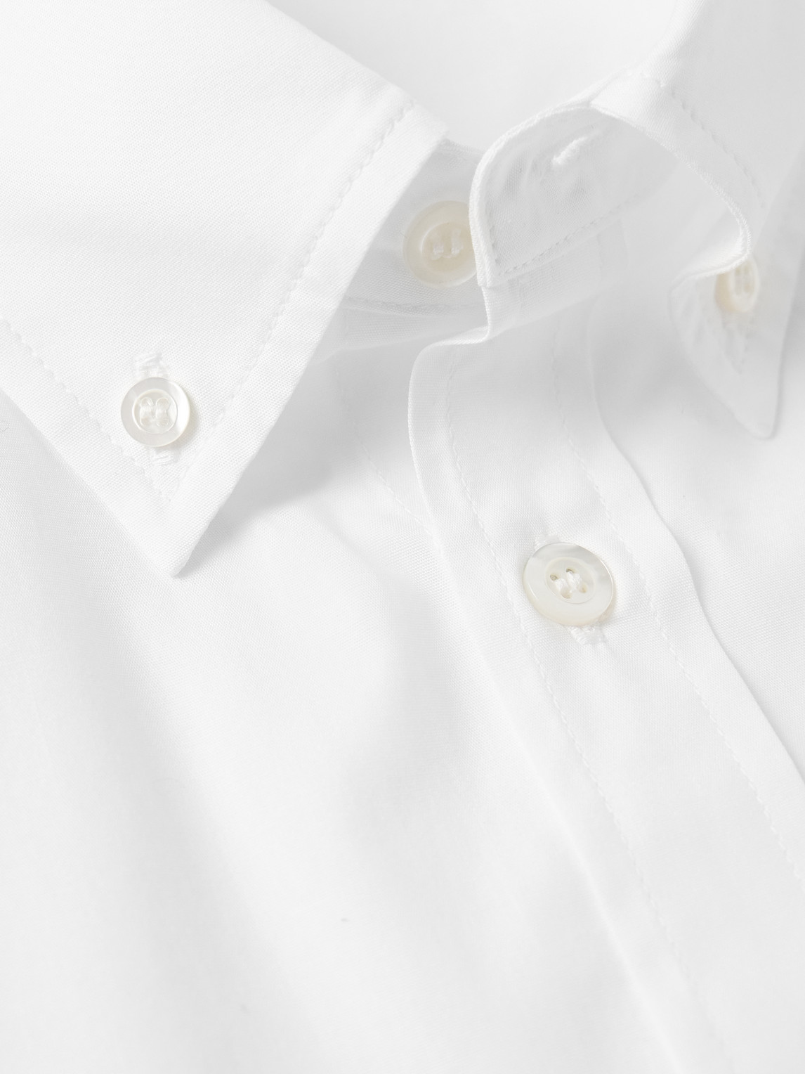 Button-Down Collar Cotton-Poplin Shirt