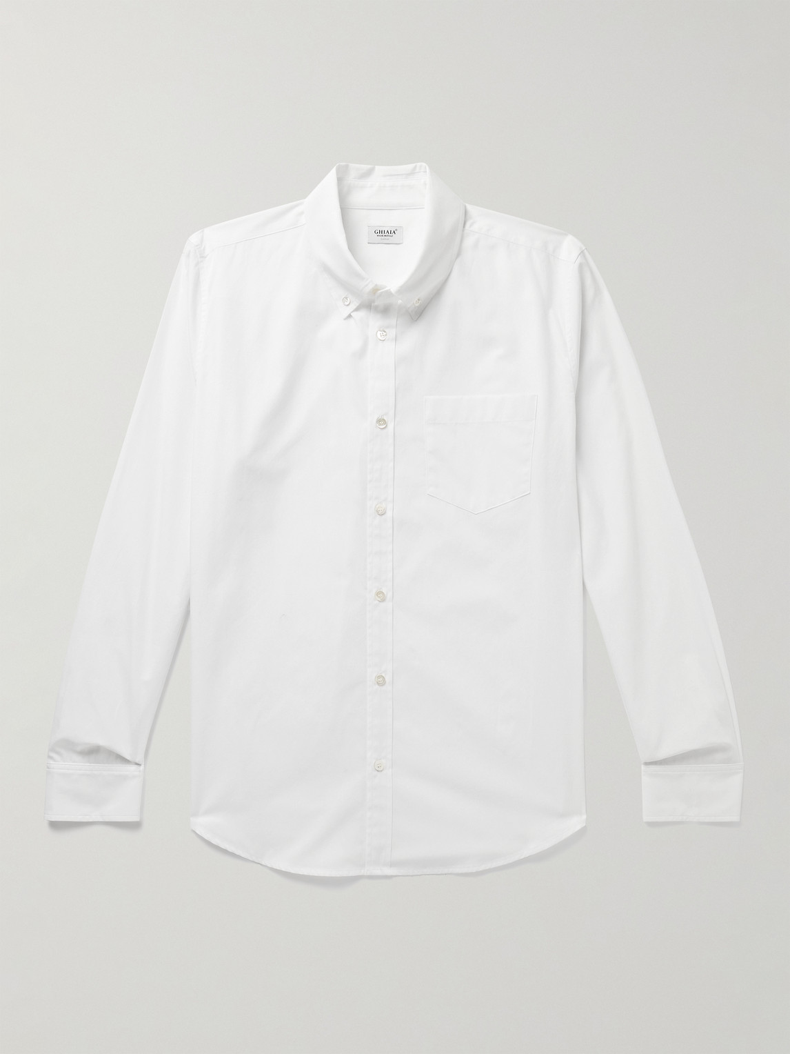 Ghiaia Cashmere Button-Down Collar Cotton-Poplin Shirt - Men - Women's Clothing