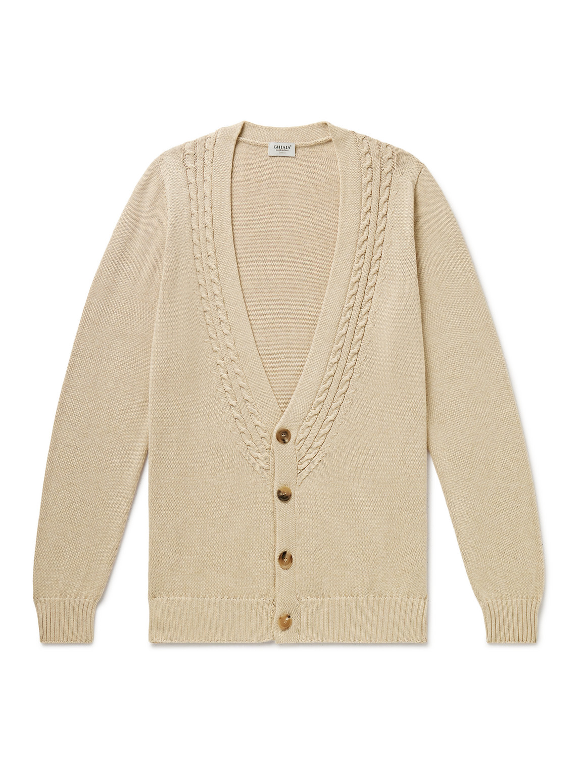 Cable-Knit Cotton Cardigan