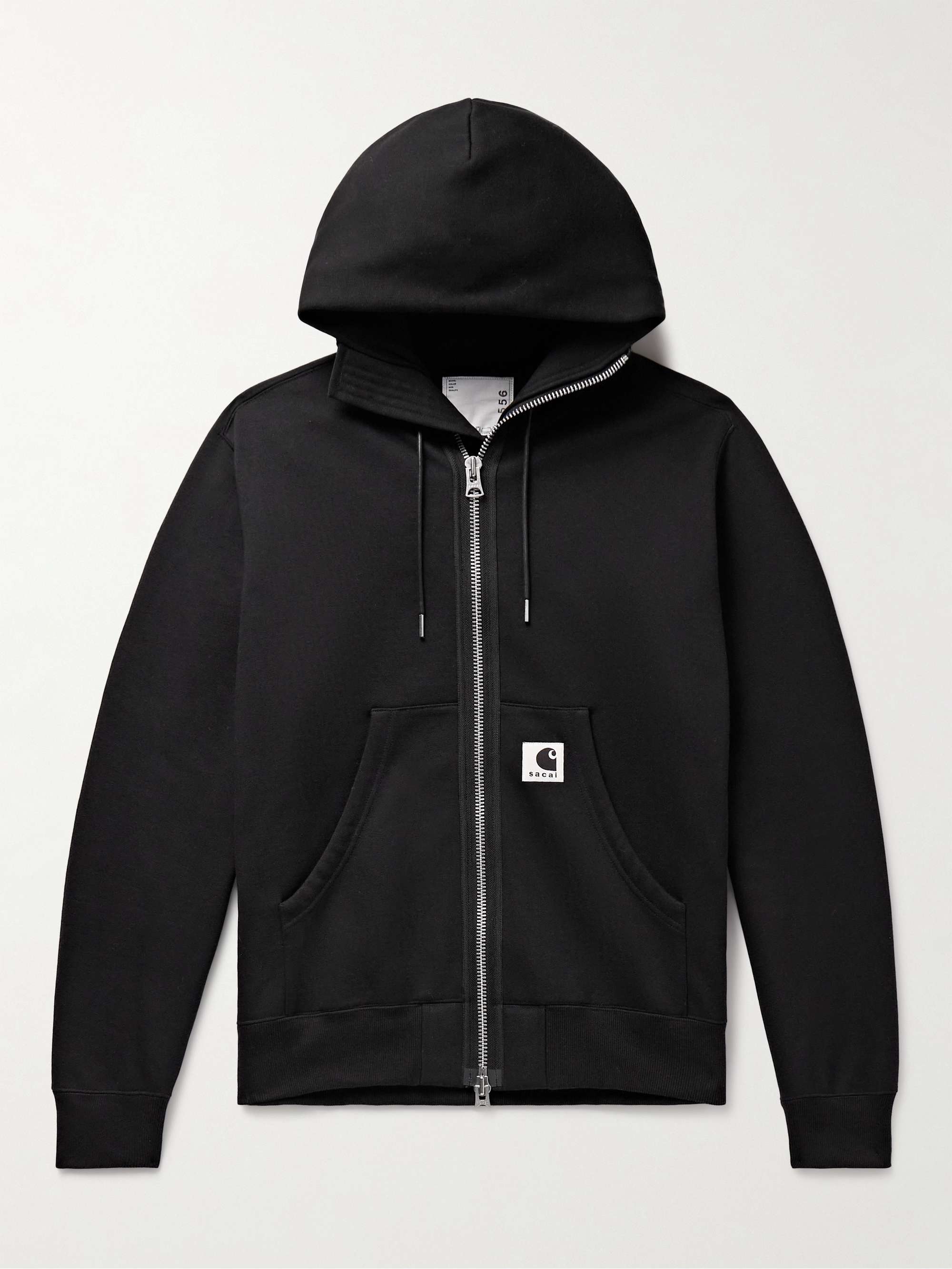 SACAI + Carhartt WIP Cotton-Jersey Zip-Up Hoodie for Men | MR PORTER