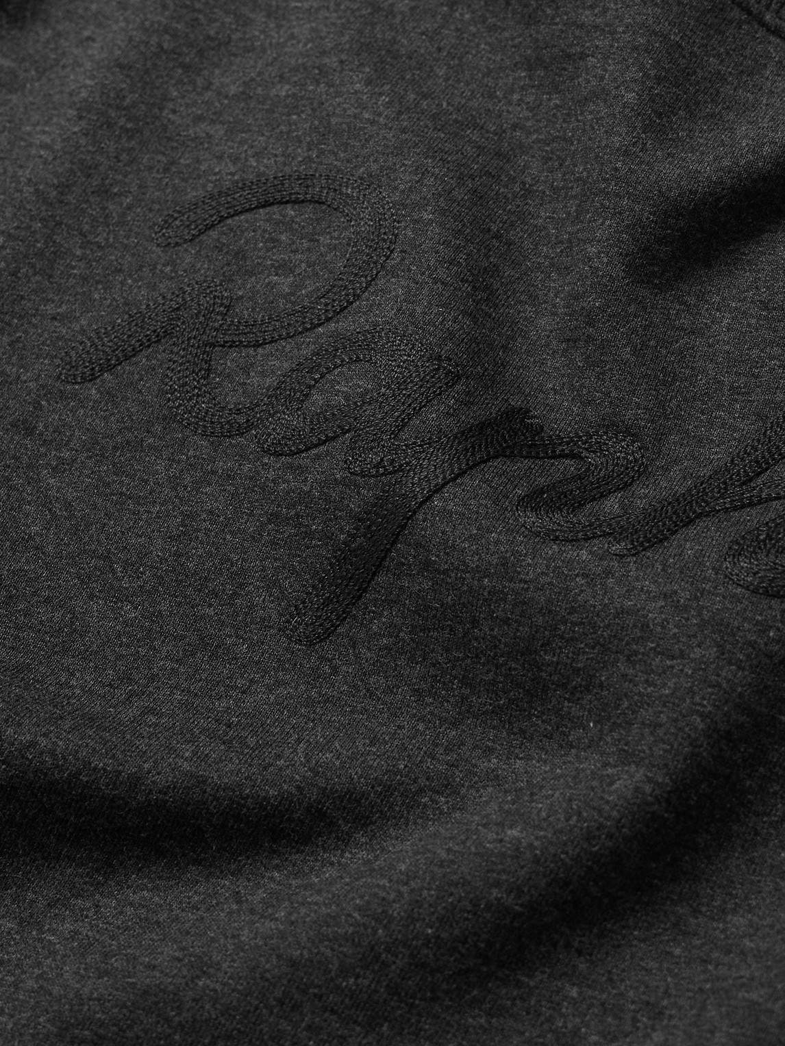 Shop Rapha Logo-embroidered Cotton-jersey Sweatshirt In Black