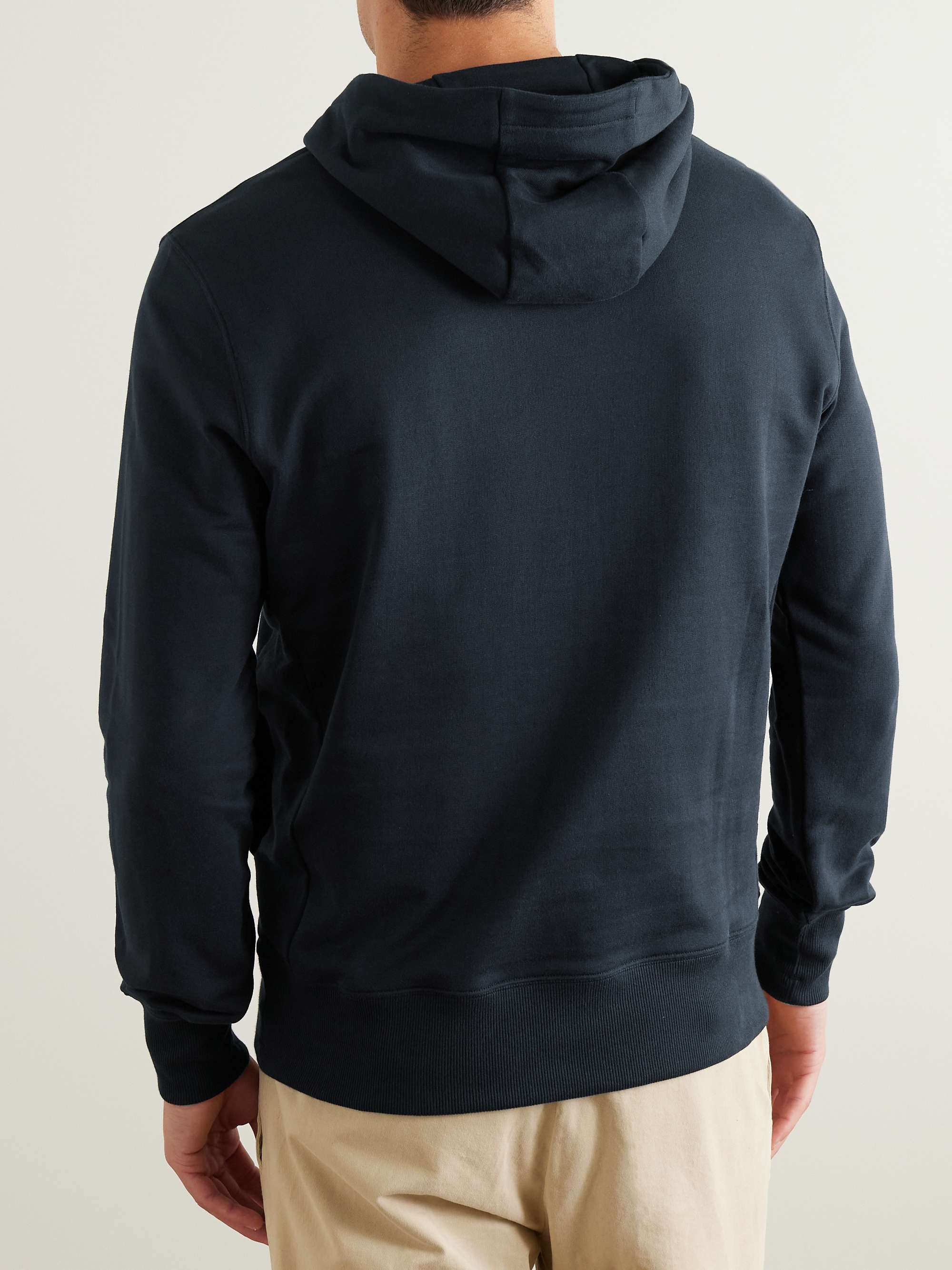 RAPHA Logo-Embroidered Cotton-Jersey Hoodie