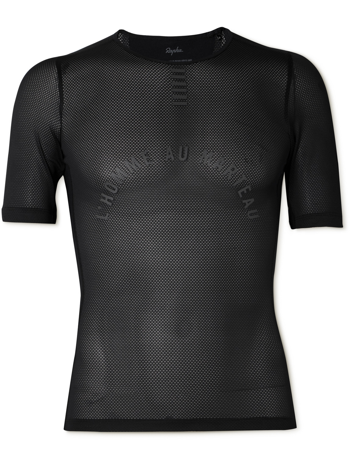 Rapha Pro Team Printed Stretch-mesh Cycling Base Layer In Black