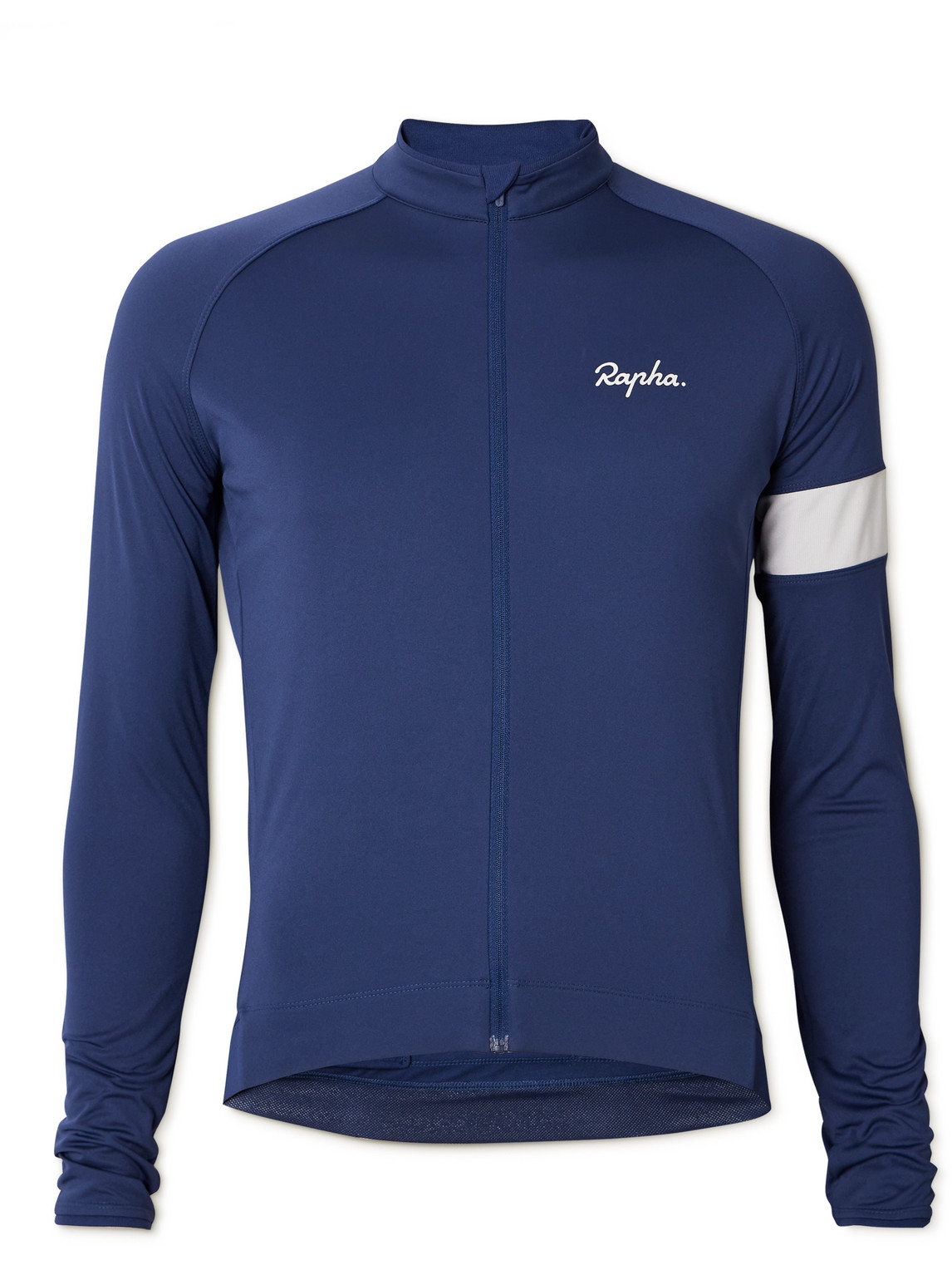 Rapha Core Zipped Cycling Jersey In Blue