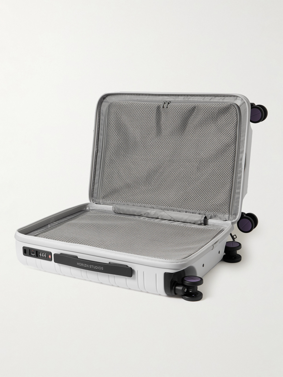 Shop Horizn Studios H5 Essential Id 55cm Polycarbonate Suitcase In Gray
