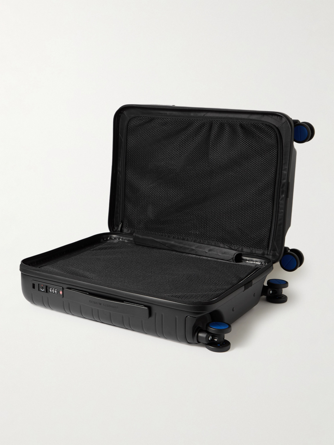 Shop Horizn Studios H5 Essential Id 55cm Polycarbonate Suitcase In Black