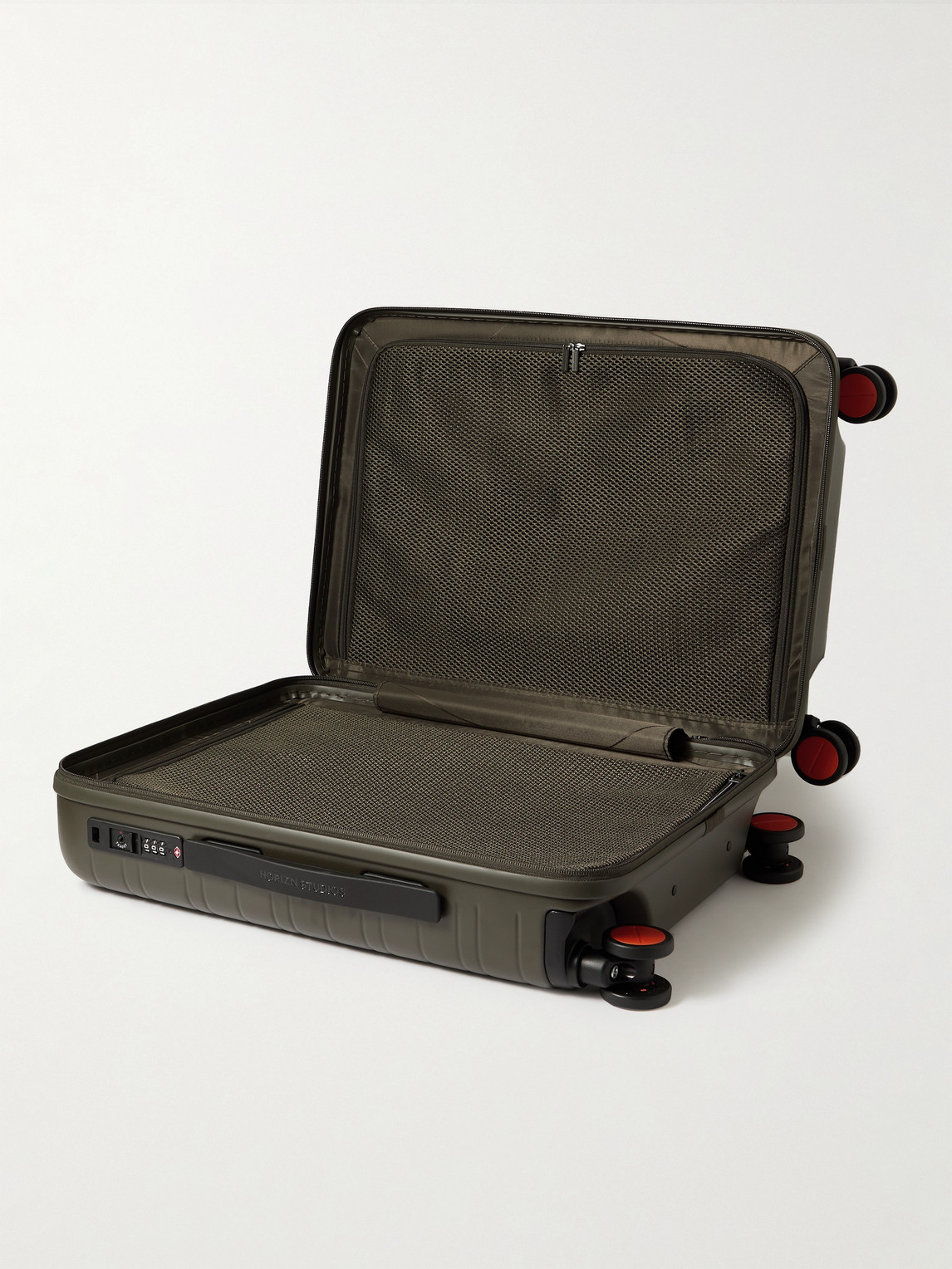 Shop Horizn Studios H5 Essential Id 55cm Polycarbonate Suitcase In Green