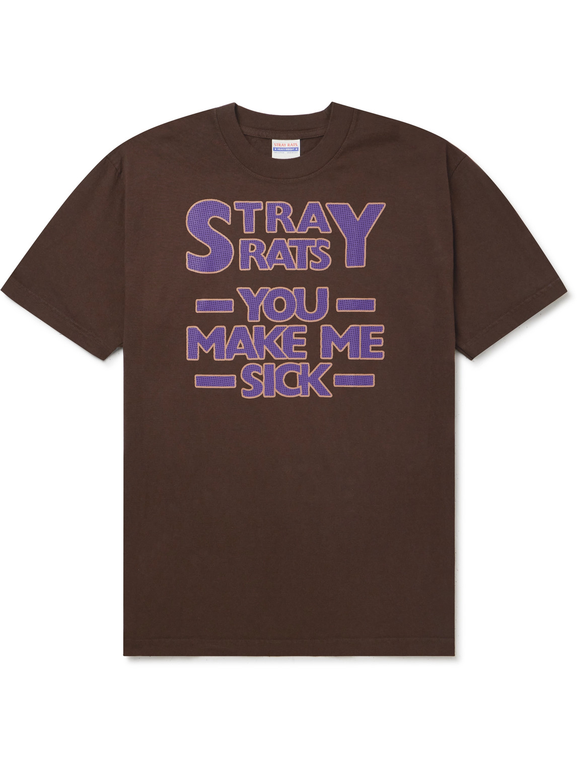 You Make Me Sick Logo-Print Cotton-Jersey T-Shirt