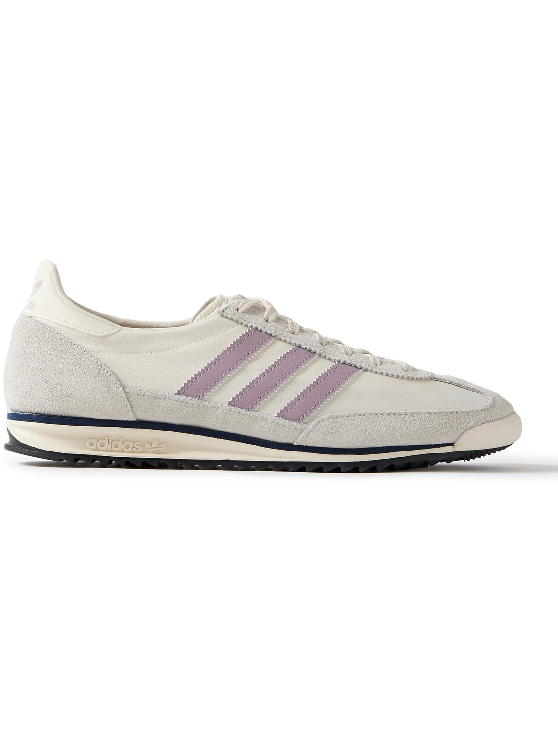 Adidas Originals Sl 72 Suede And Leather-trimmed Nylon Sneakers In Neutrals