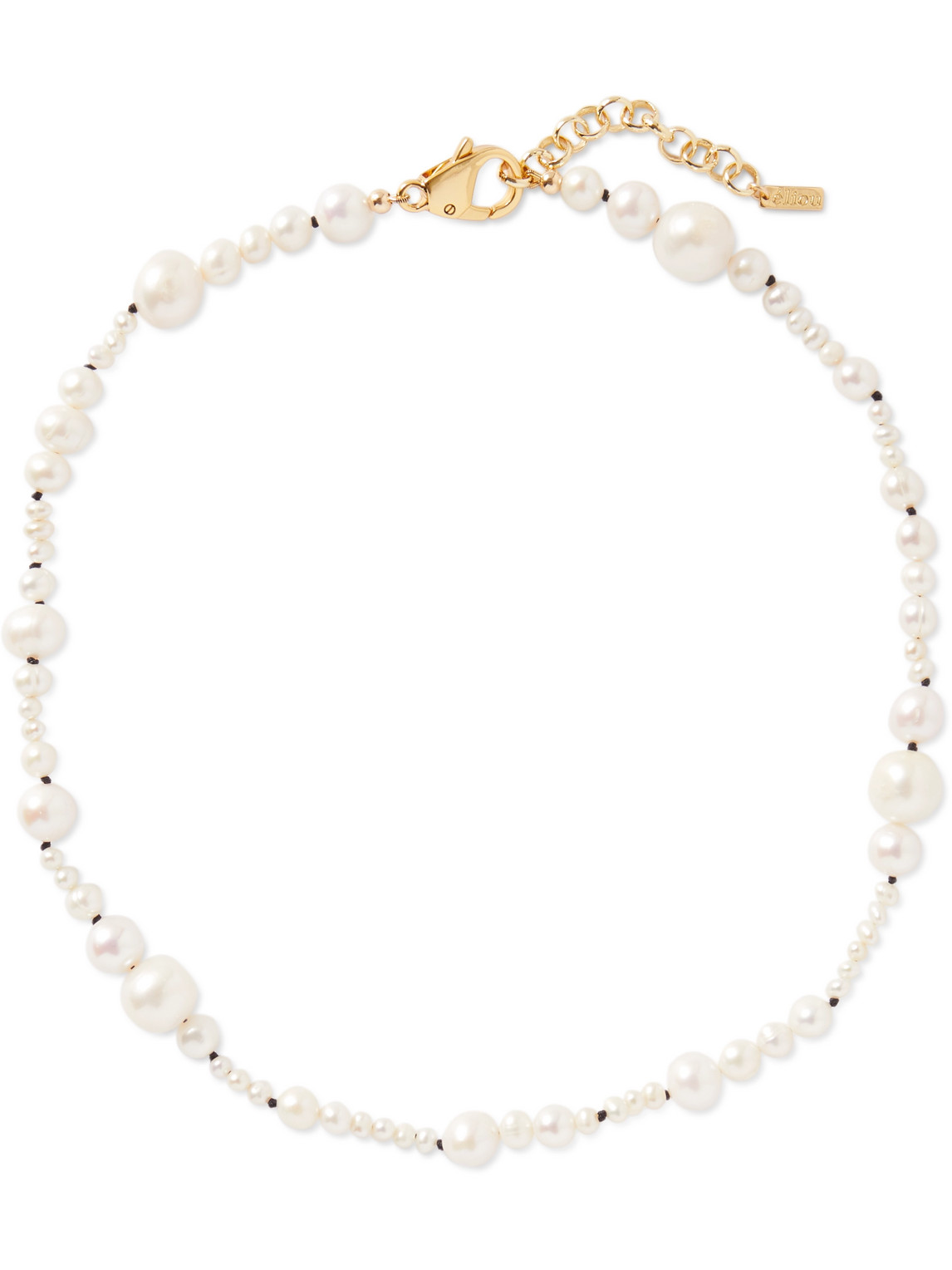 Eliou Micah Gold-plated Pearl Necklace In White