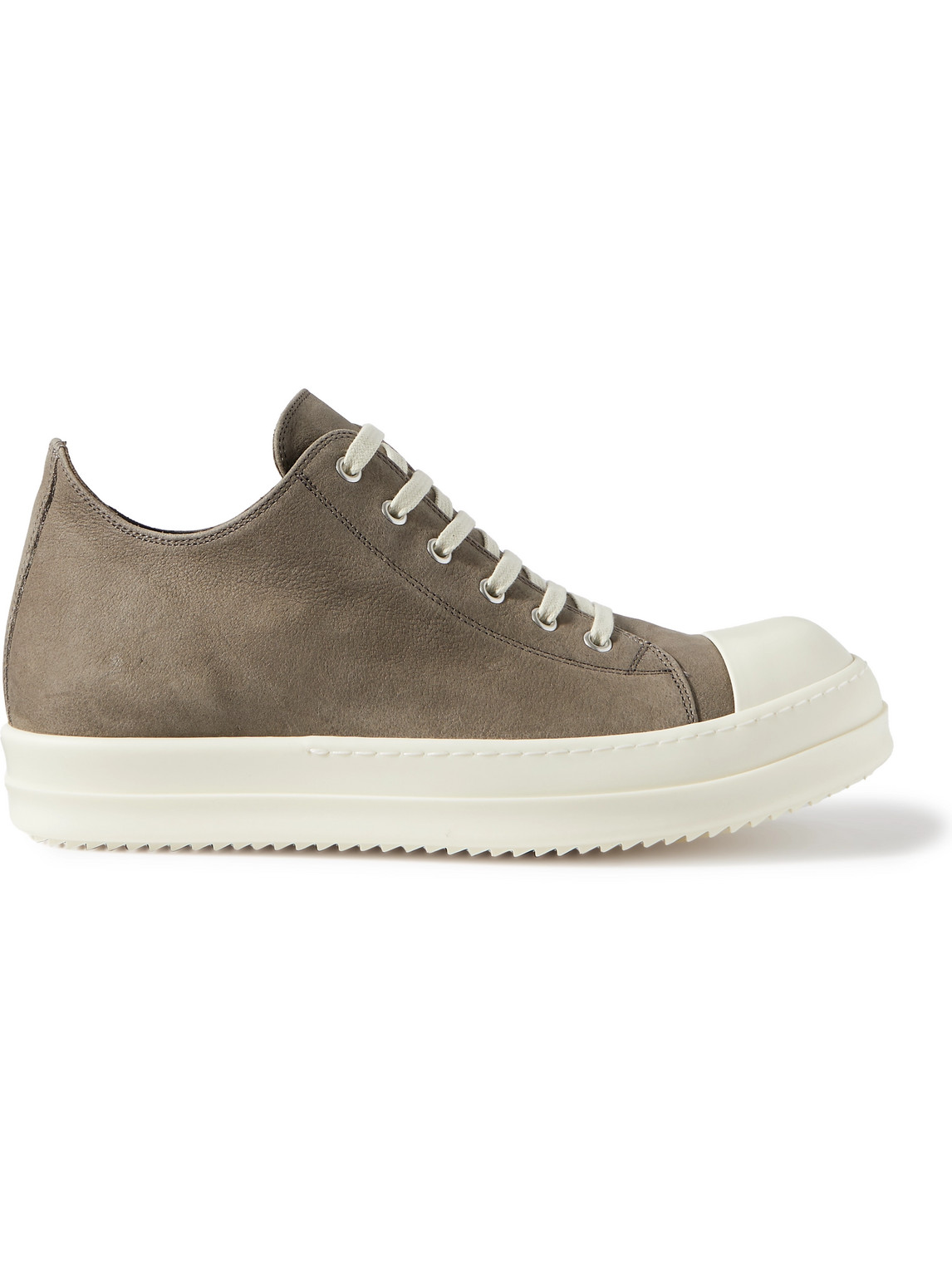 Rick Owens Leather Trainers In Brown