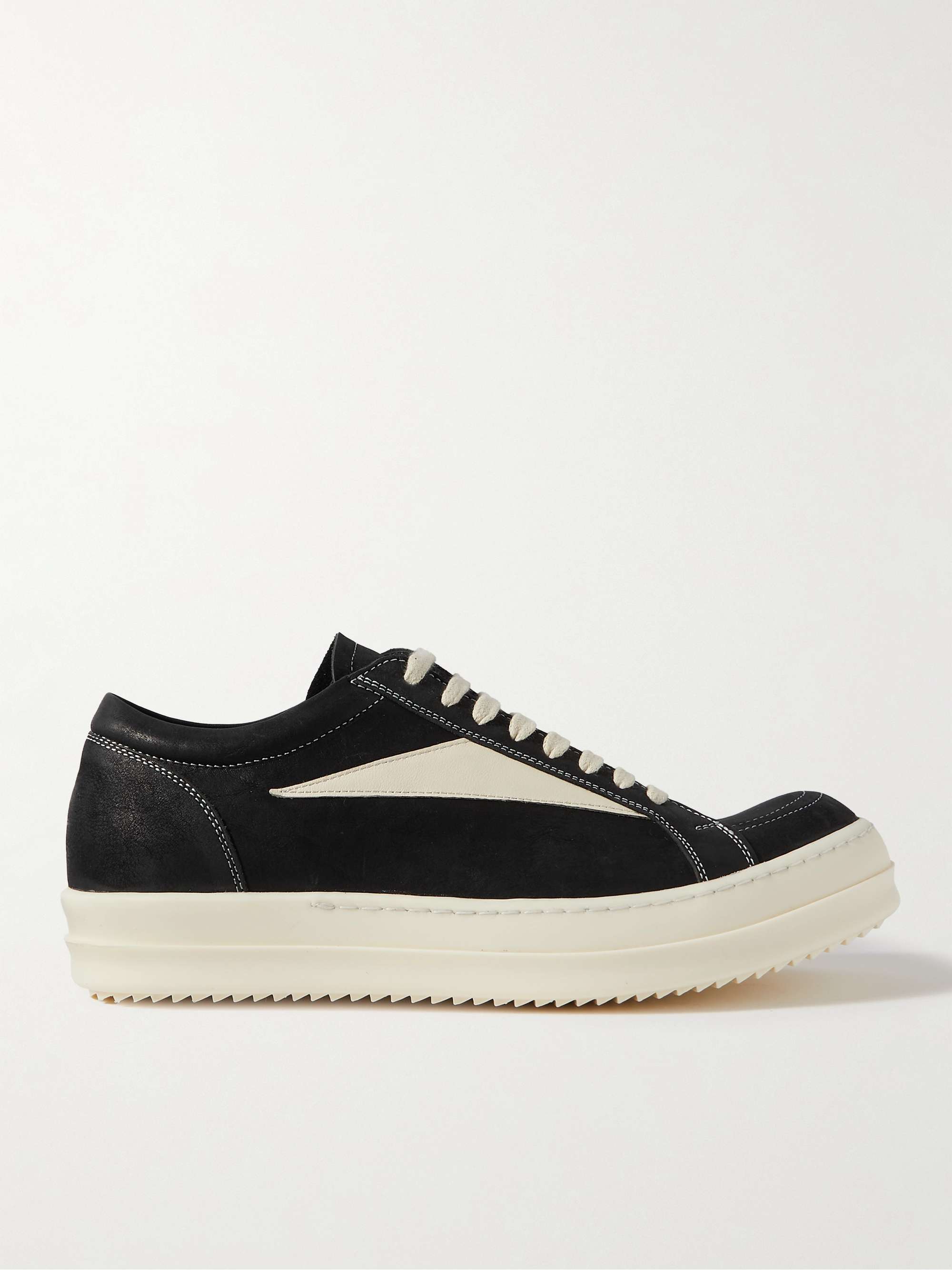 RICK OWENS Vintage Leather Sneakers for Men | MR PORTER