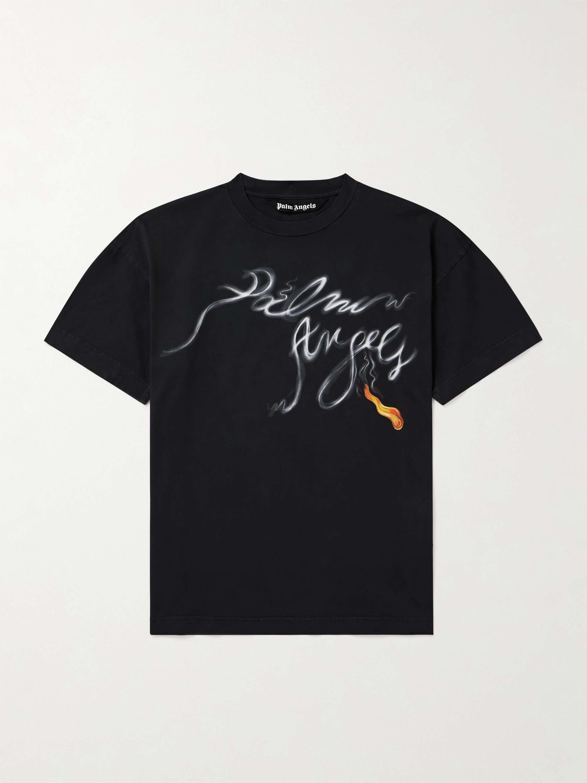 Saint laurent signature deals logo t shirt