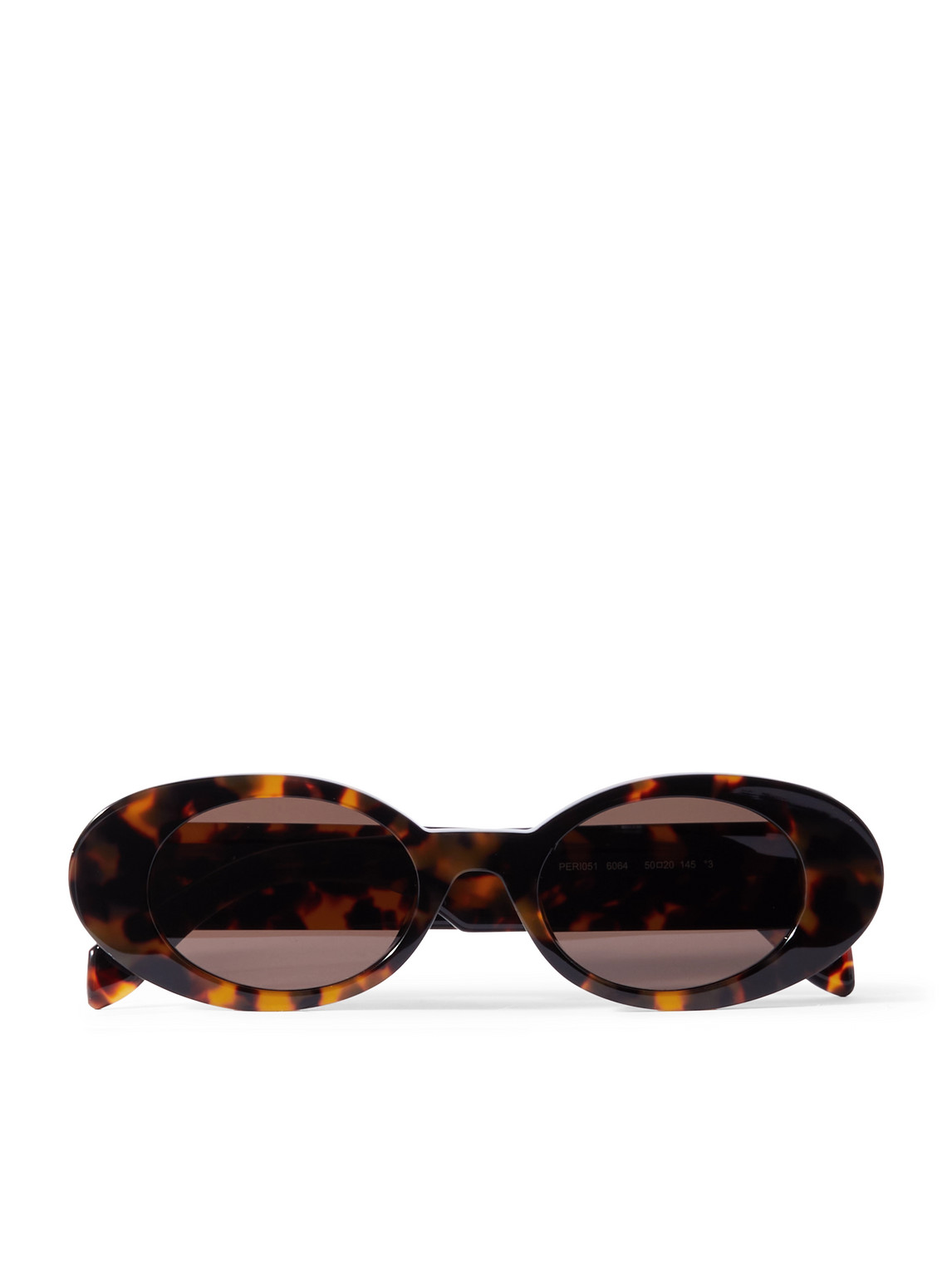 Palm Angels Gilroy Round-frame Tortoiseshell Acetate Sunglasses In Black
