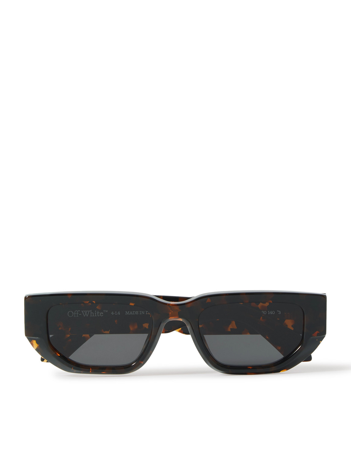 Off-white Greeley Square-frame Tortoiseshell Acetate Sunglasses In Black